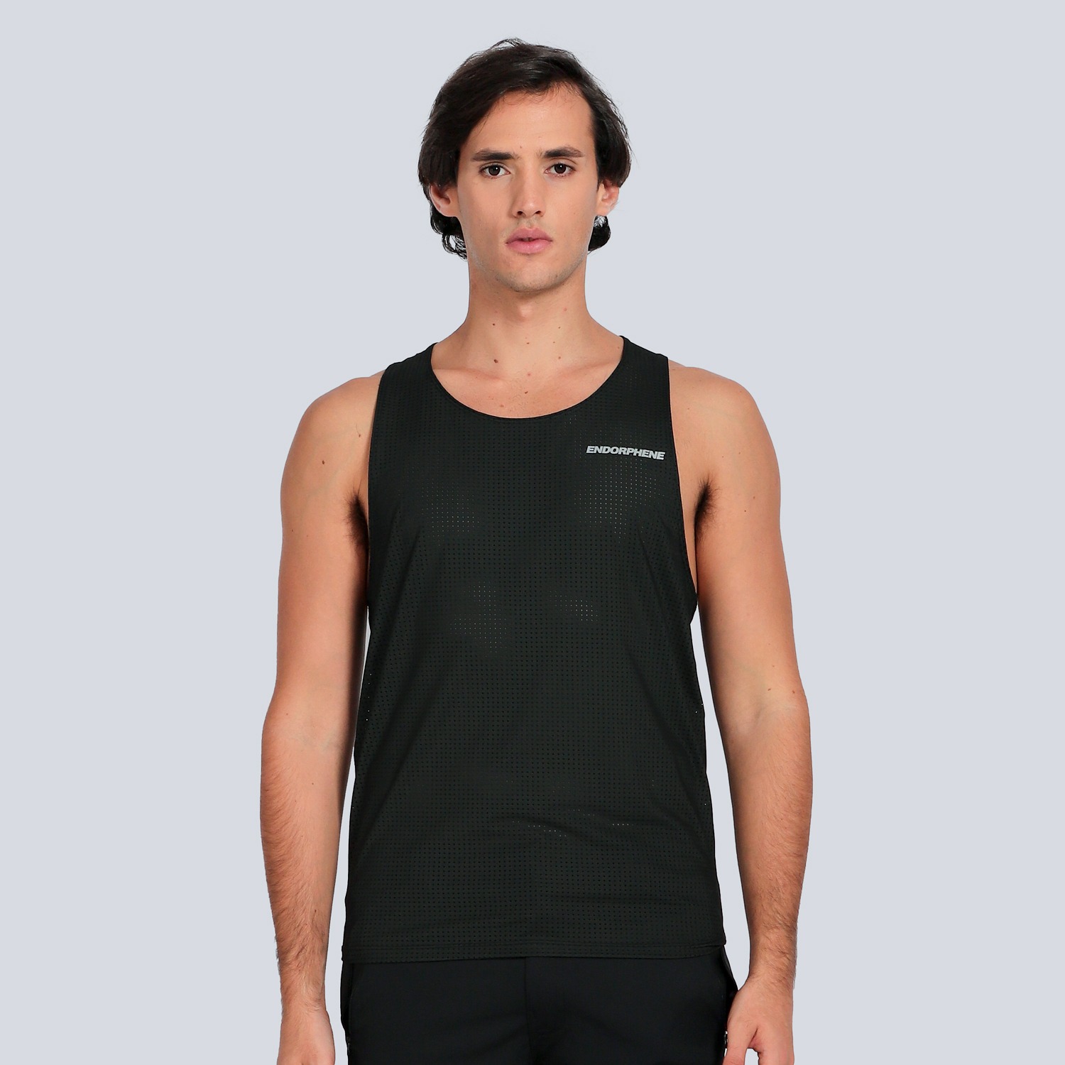 Endorphene RUSH Mesh Singlet - Black