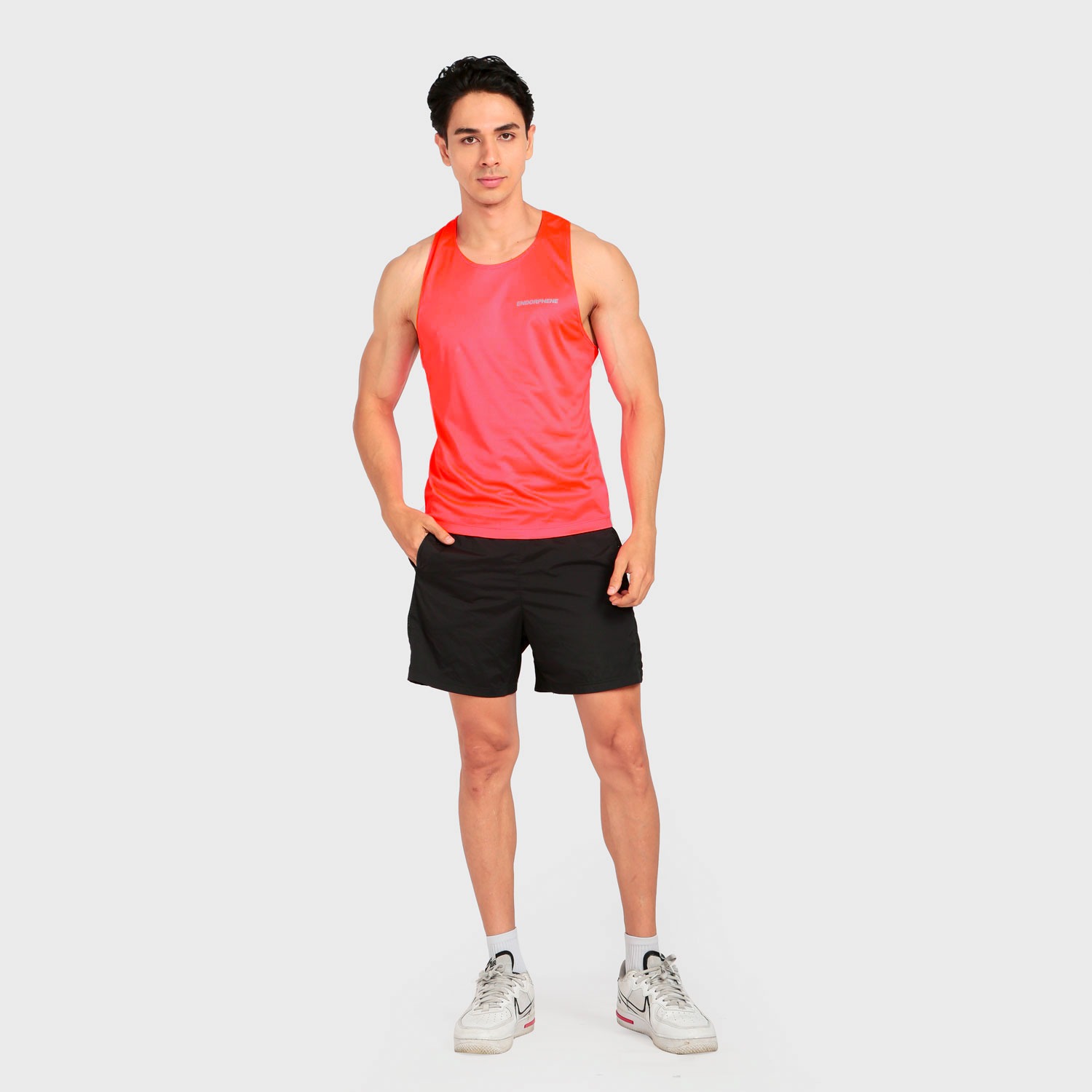 Endorphene RUSH Singlet - Neon Pink