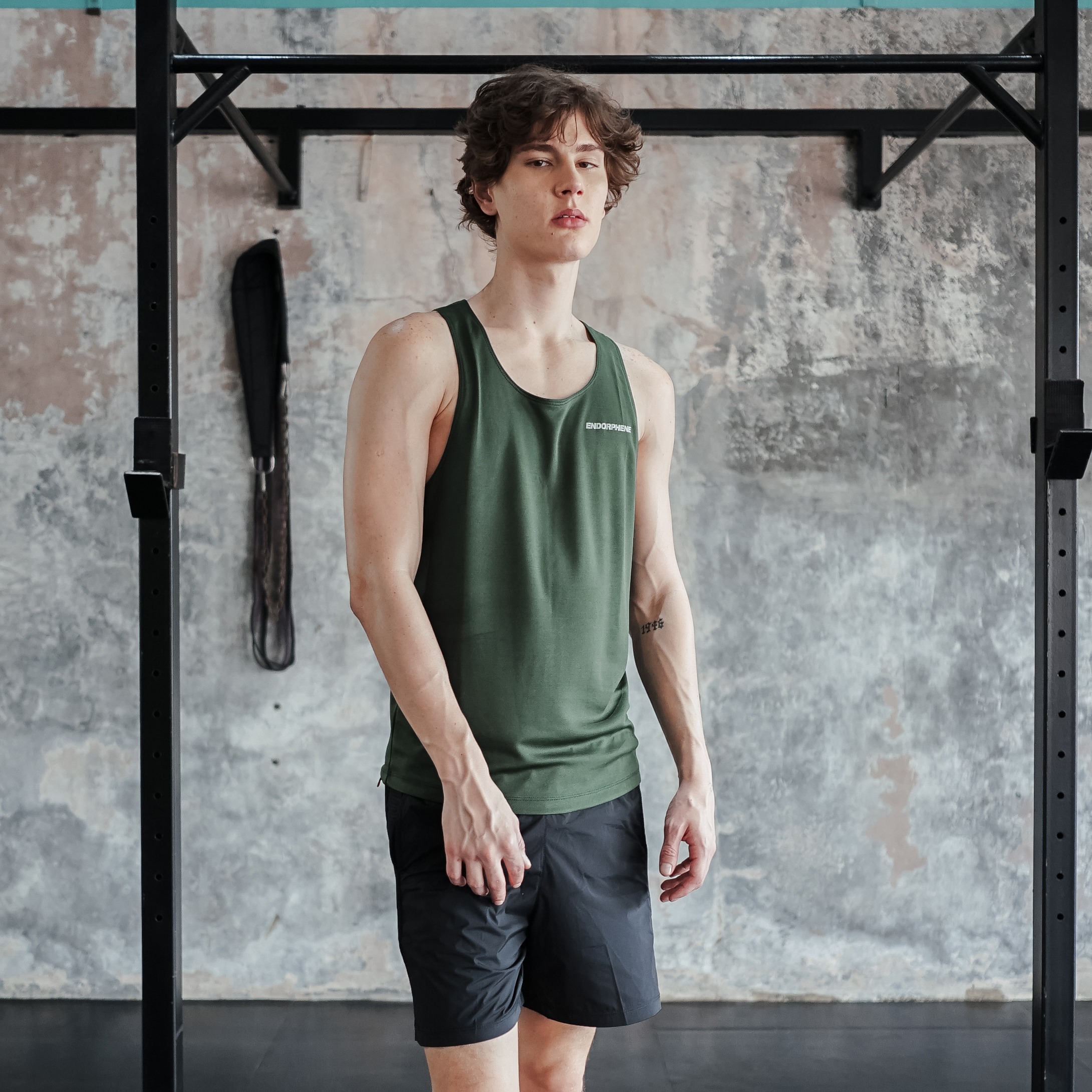 Endorphene DASH Singlet - Army Green