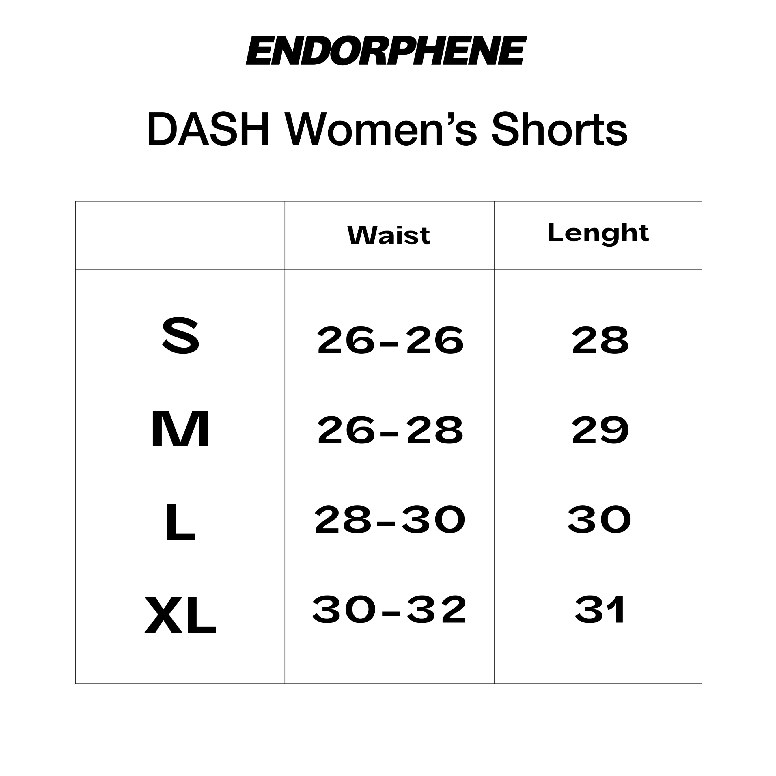 Endorphene Women's DASH Short - Black