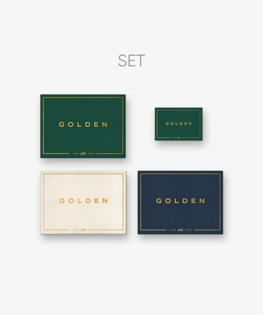 Image of Jung Kook (BTS) 'GOLDEN' (Set) + 'GOLDEN' (Weverse Albums ver.) Set