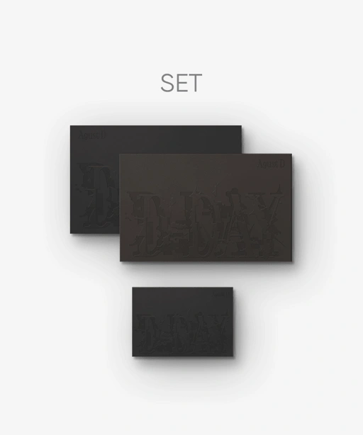 Image of Agust D (BTS) 'D-DAY' (Set) + 'D-DAY' (Weverse Albums ver.) Set