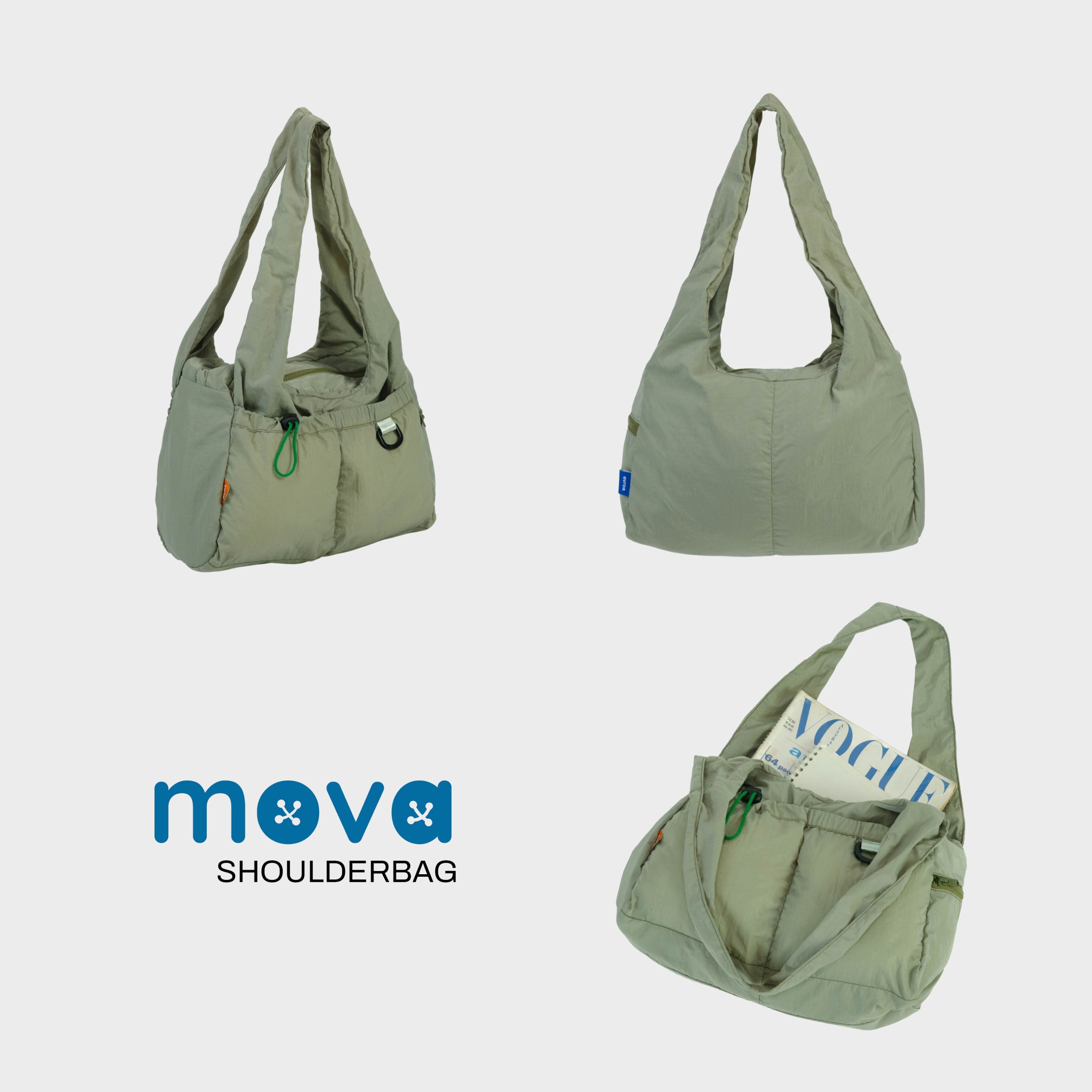 Evroa Mova Shoulder Bag - Sage Green