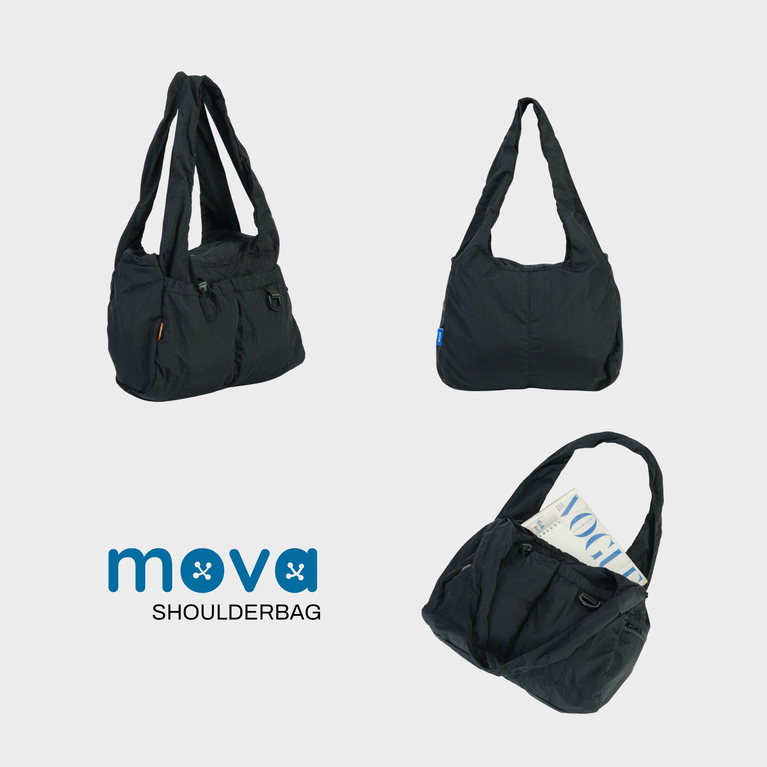 Evroa Mova Shoulder Bag - Black