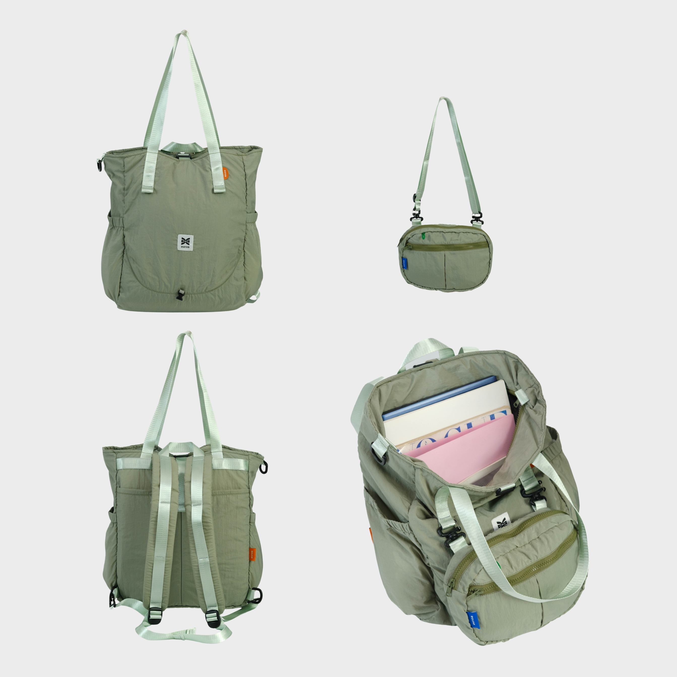 Evroa Alter Totepack - Sage Green