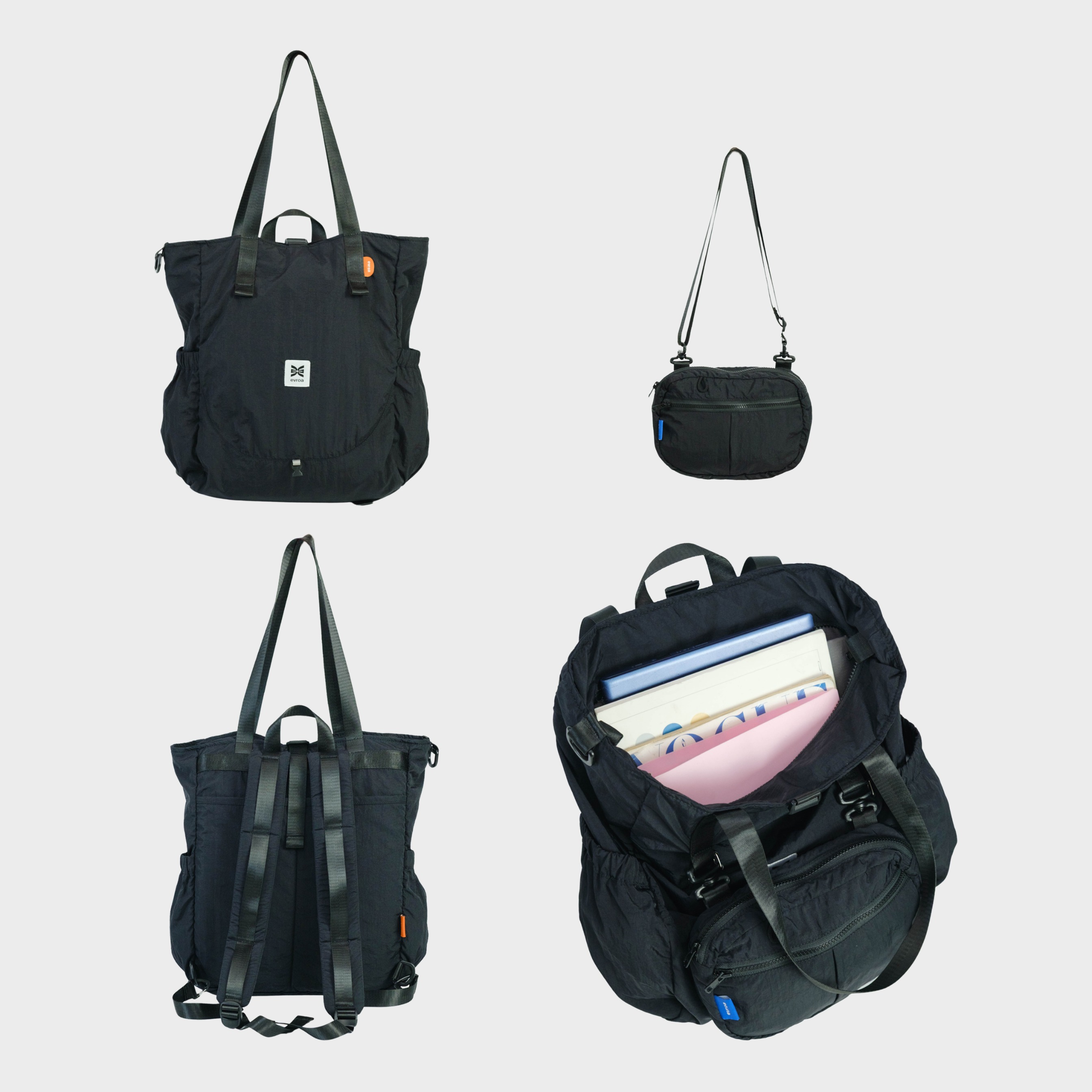 Evroa Alter Totepack - Black