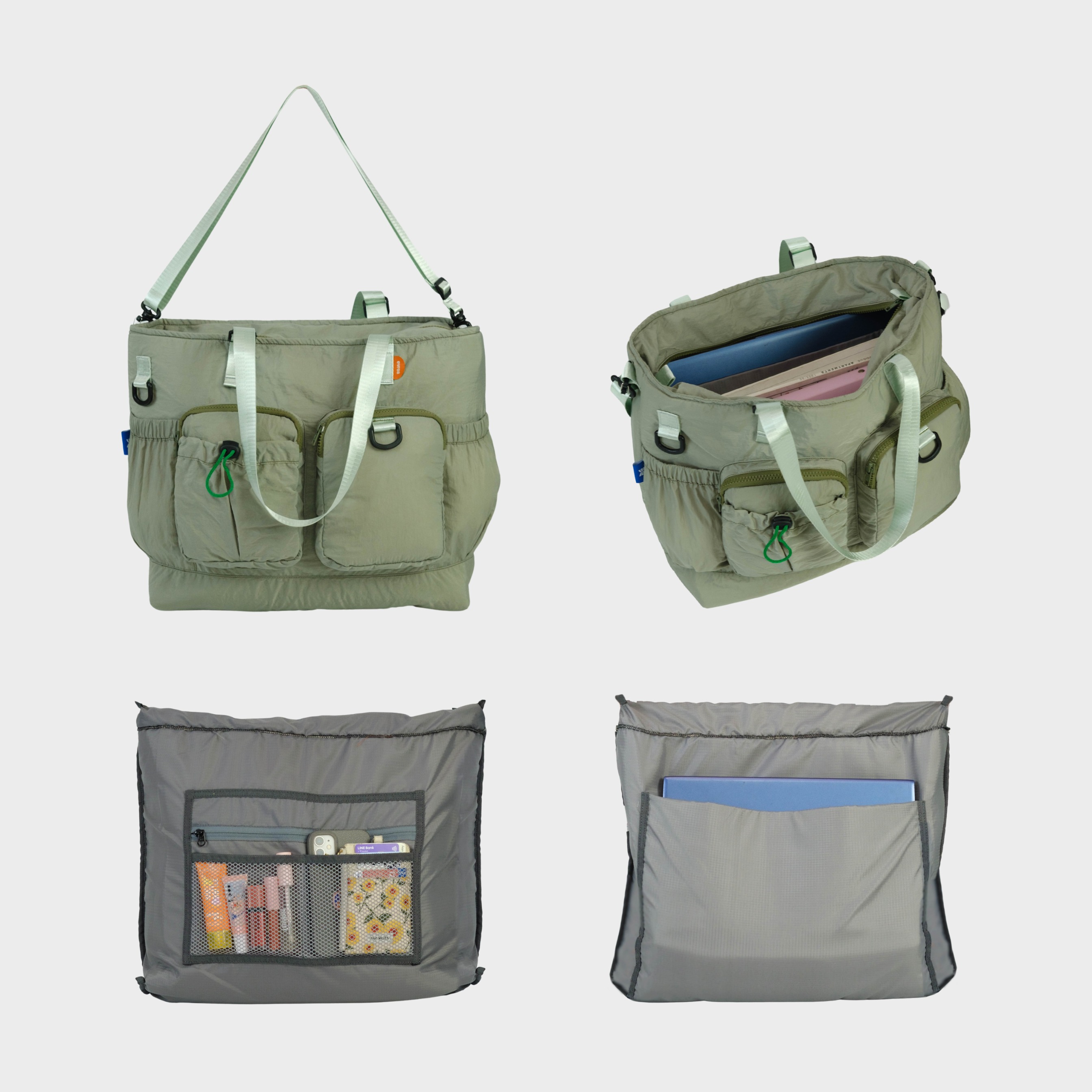 Evroa Essa Tote Bag - Sage Green