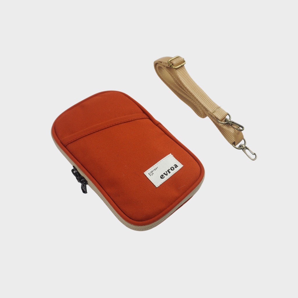 Evroa Polka Sling Phone - Terracotta