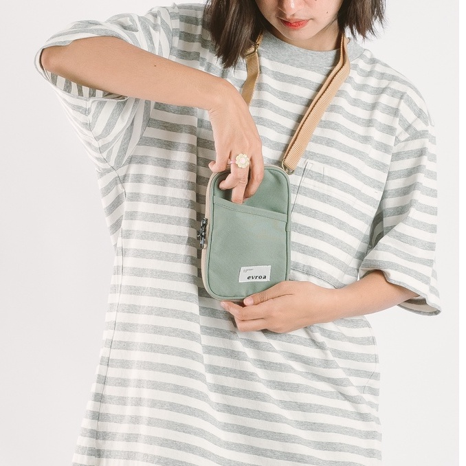 Evroa Polka Sling Phone - Olive
