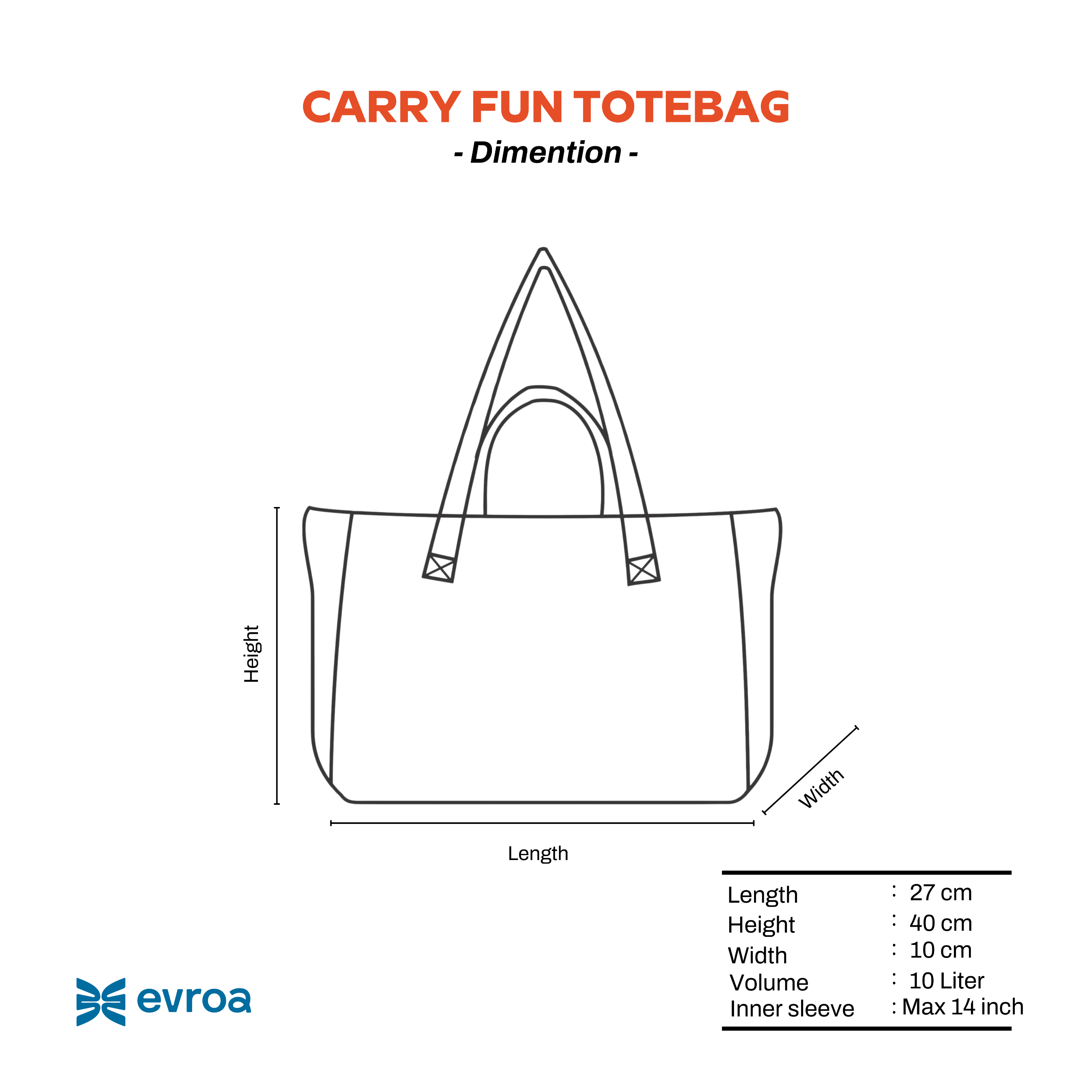 Evroa Carry Fun Totebag All Varian