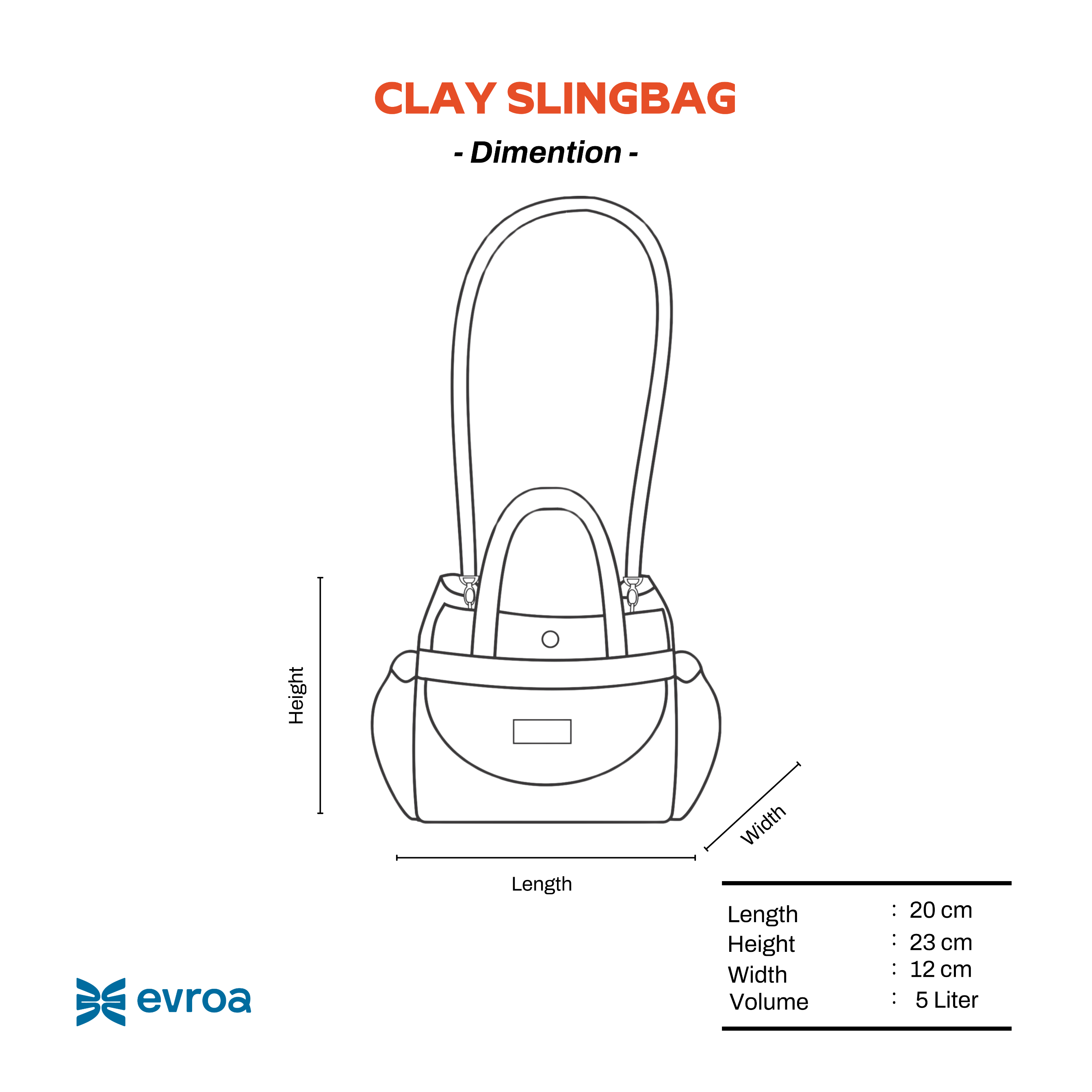 Evroa Clay Sling Bag