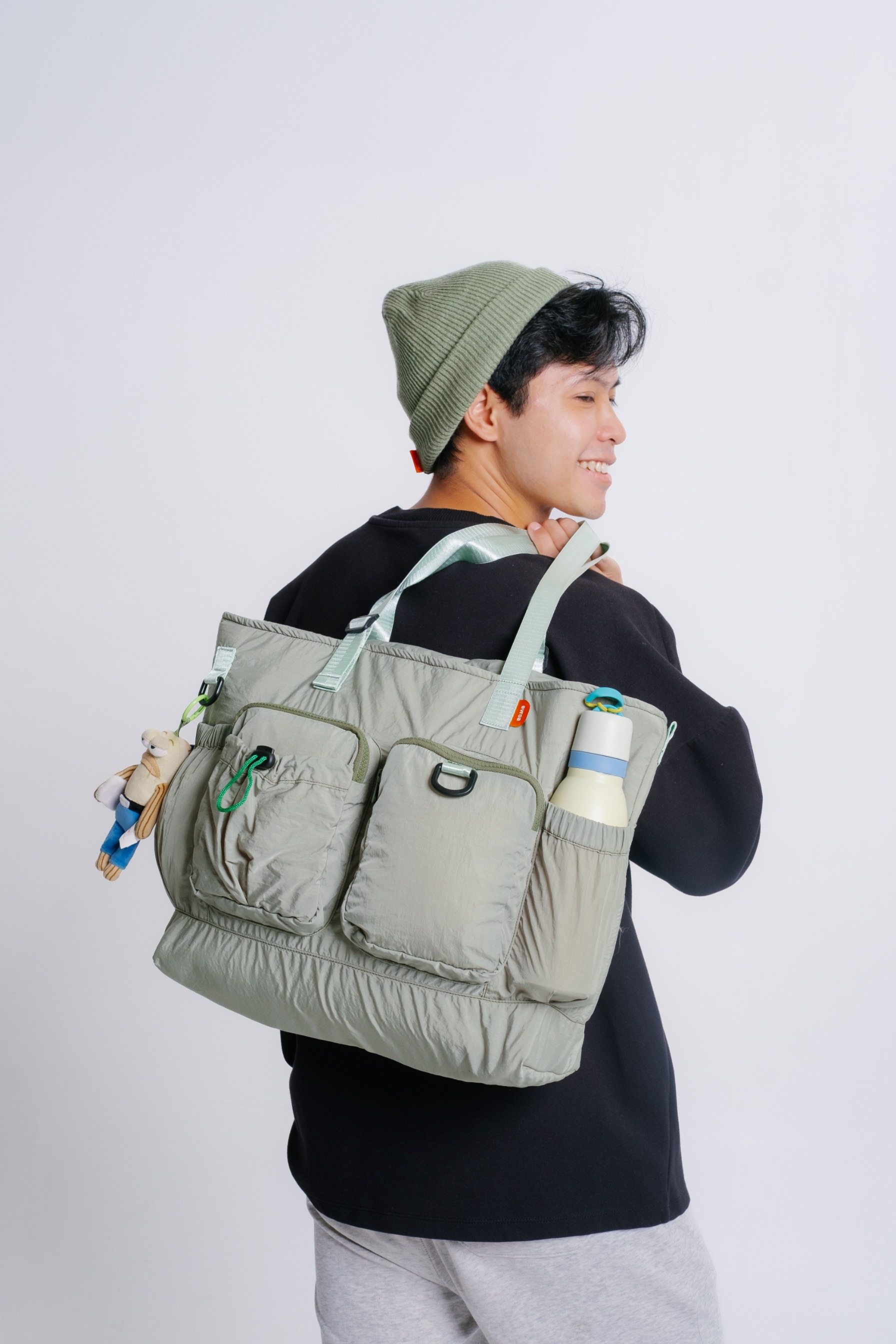 Evroa Essa Tote Bag - Sage Green