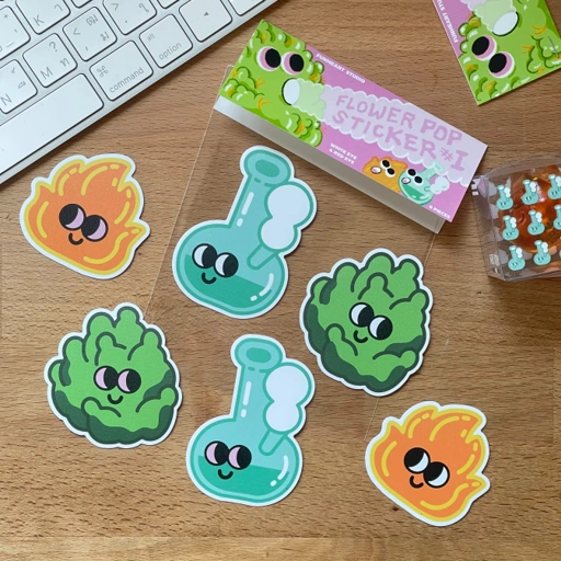 Image of Flower Pop Sticker #1