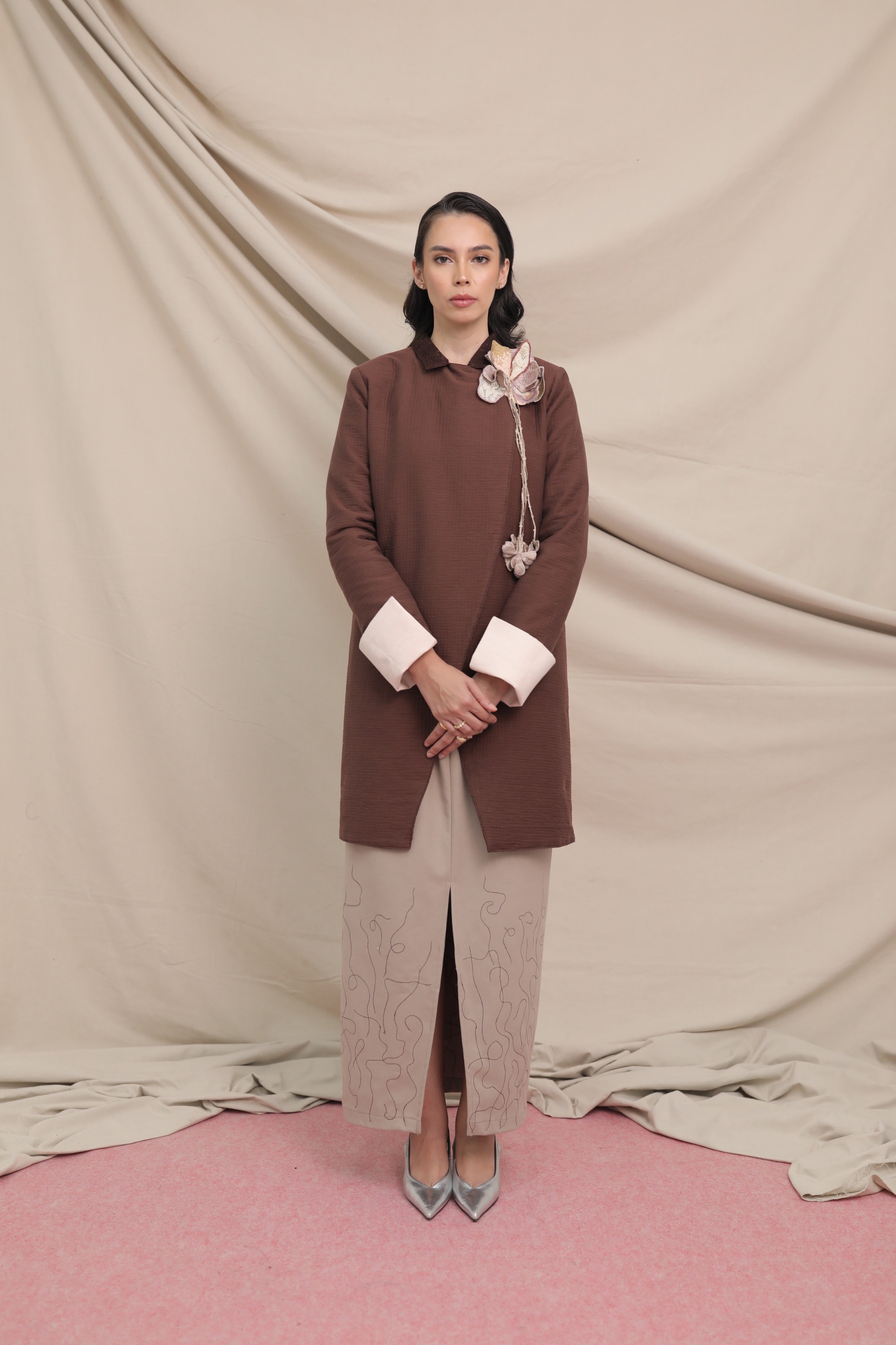 Jemari Coat Brown