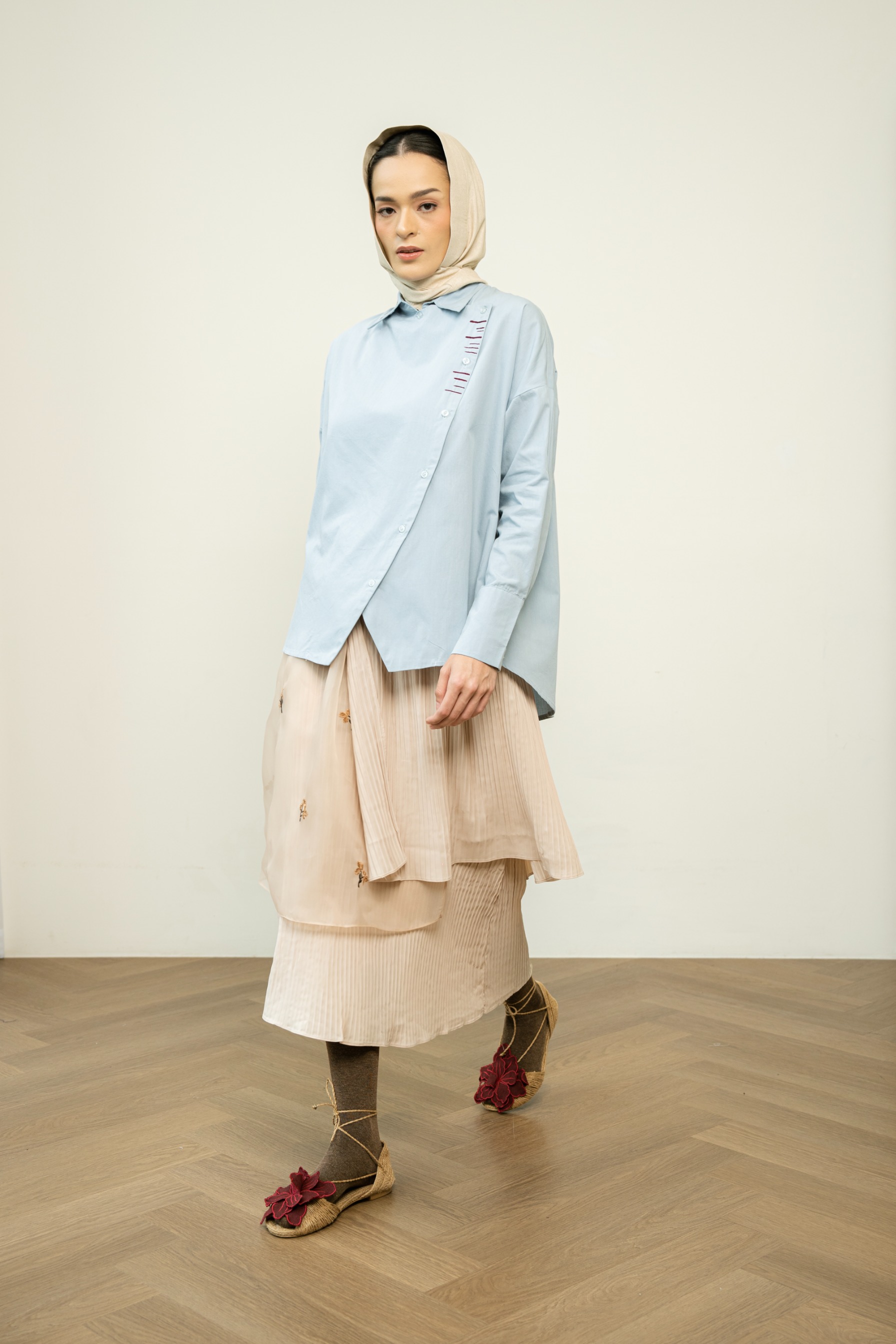 x Indira Pleated Skirt