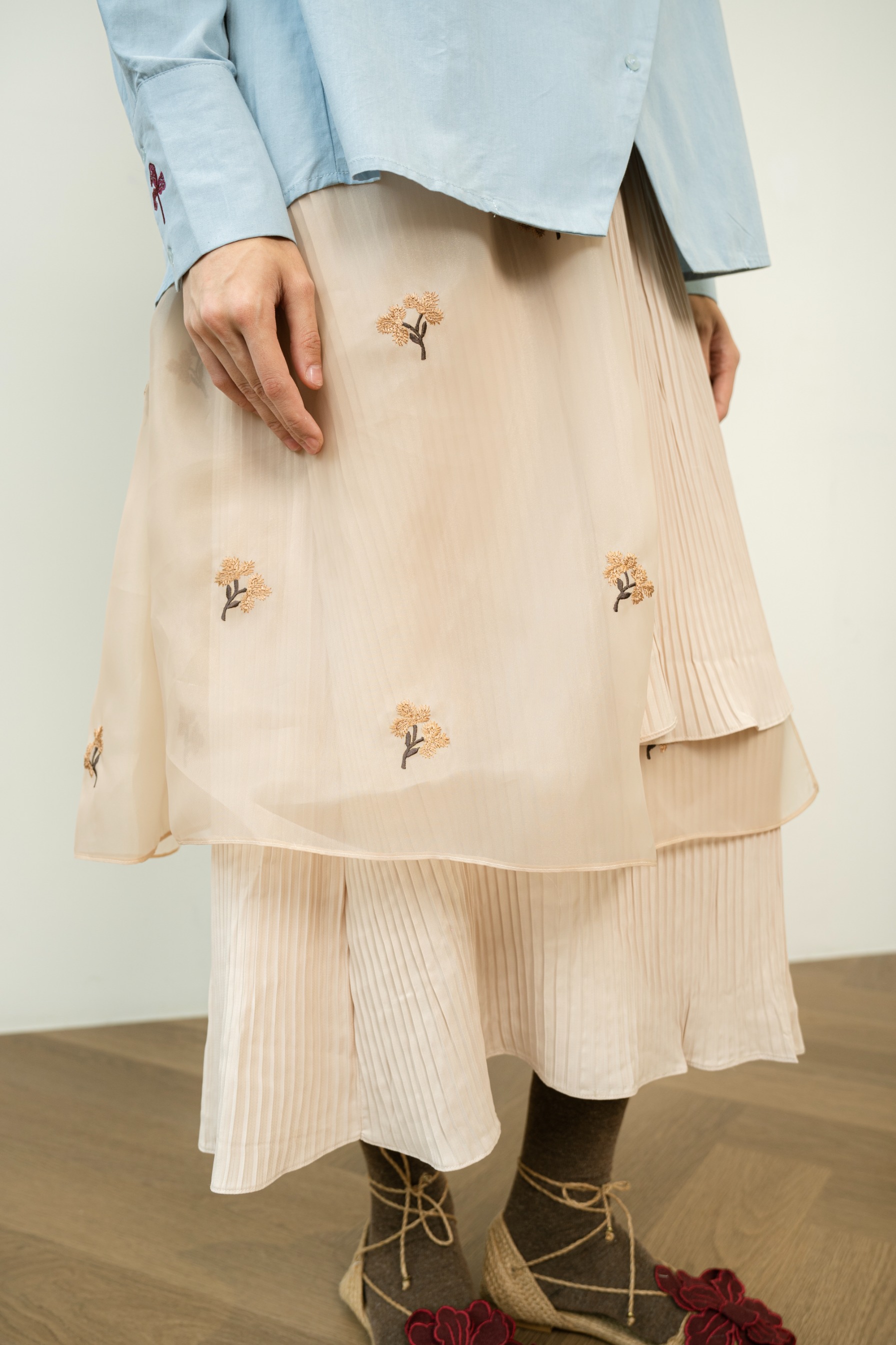 x Indira Pleated Skirt