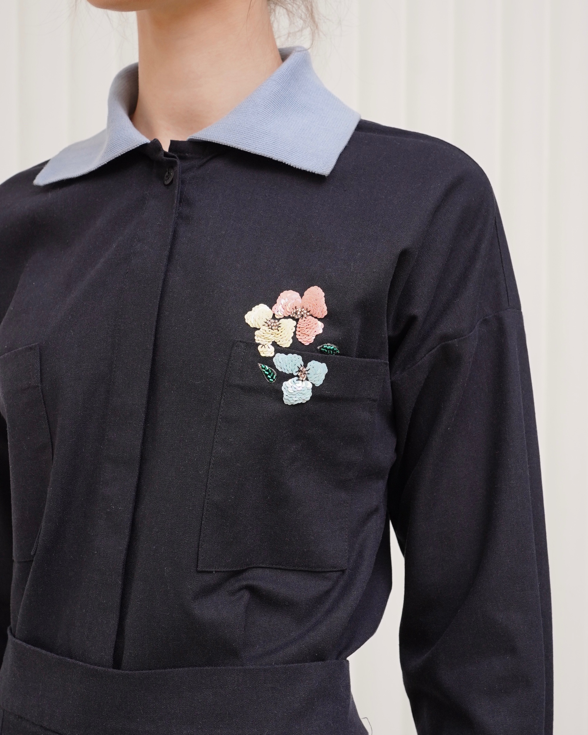 Embellishments Linen Top