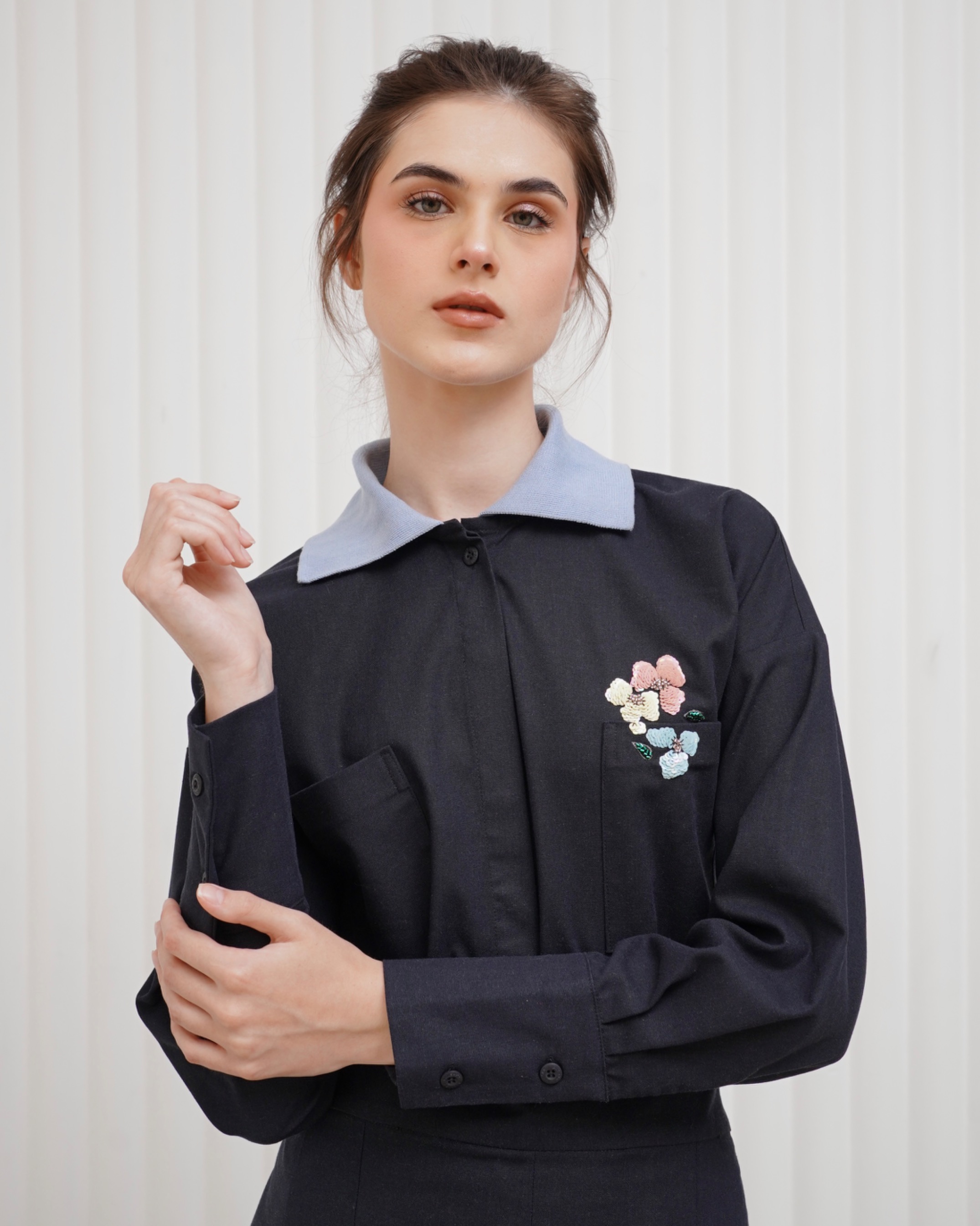 Embellishments Linen Top