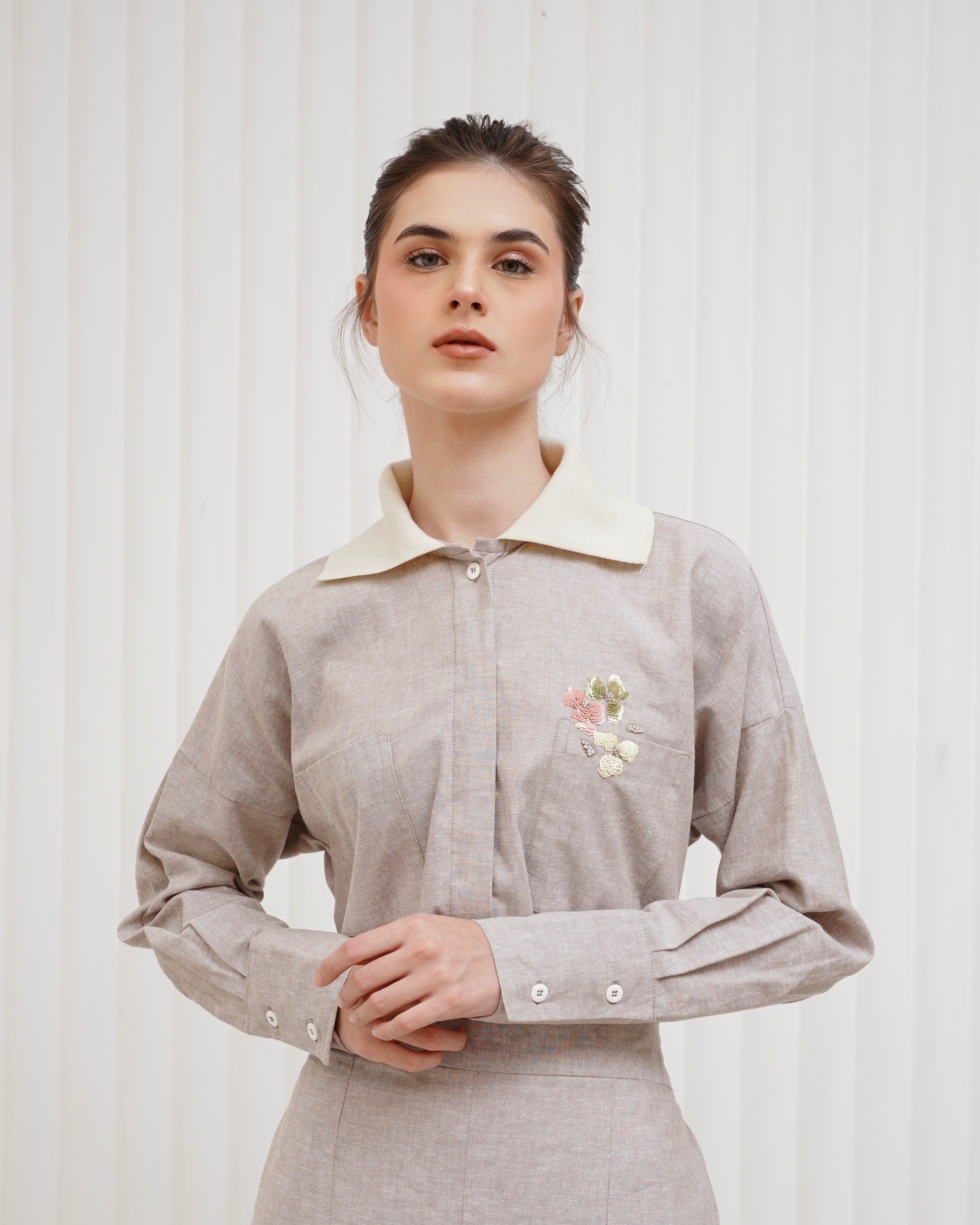 Embellishments Linen Top