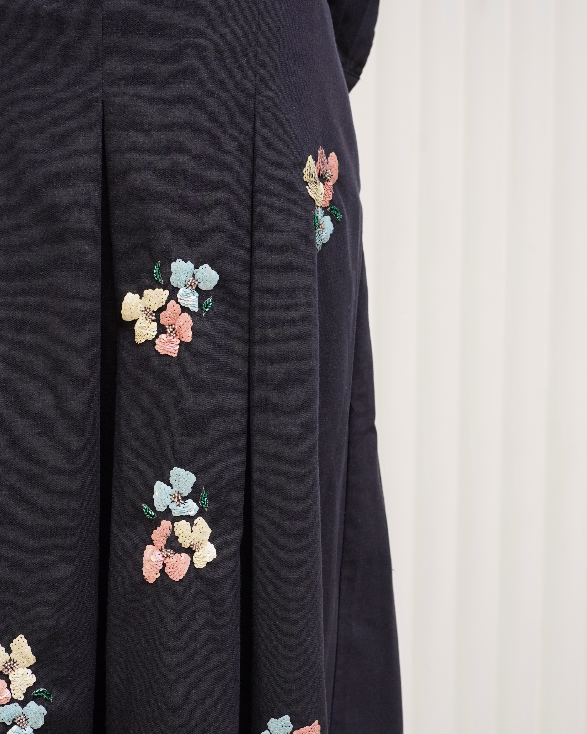 Embellishments Linen Skirt