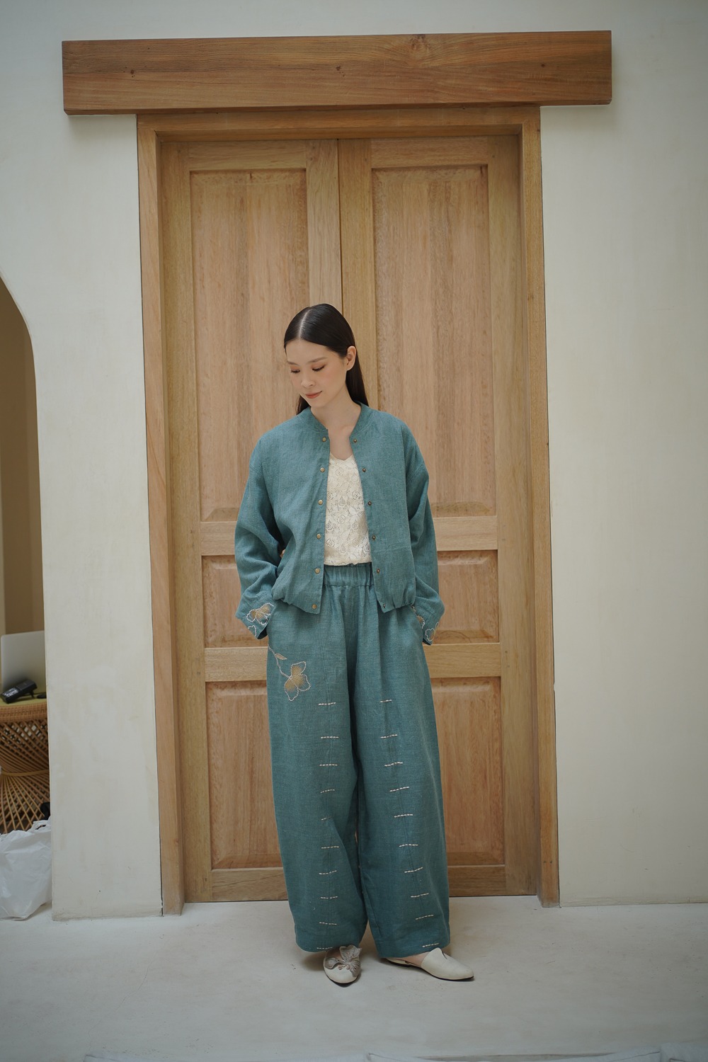 Embroidered Pants
