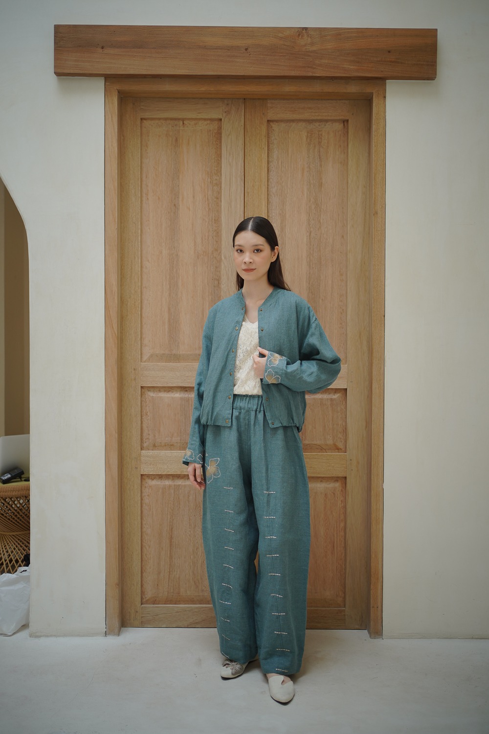 Embroidered Pants