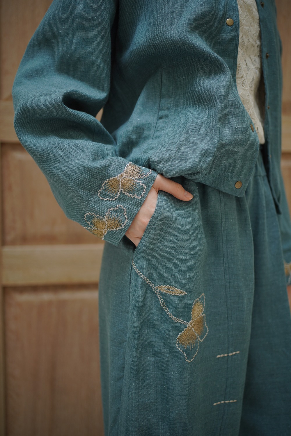 Embroidered Pants