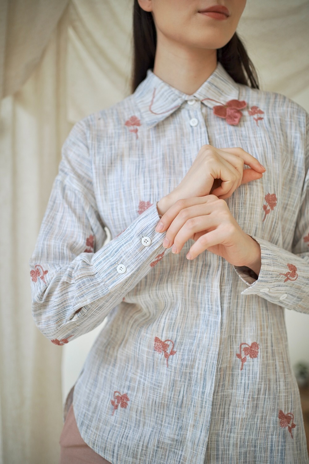 Striped Linen Top