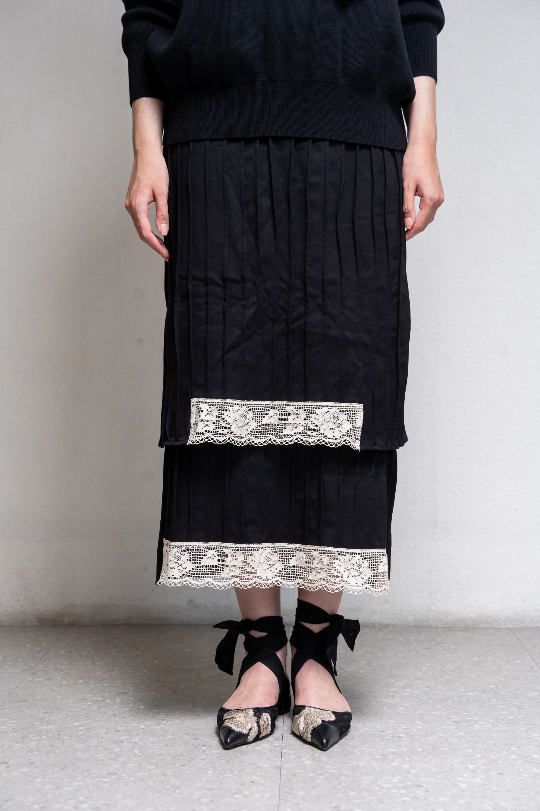 Lace Ruffle Skirt
