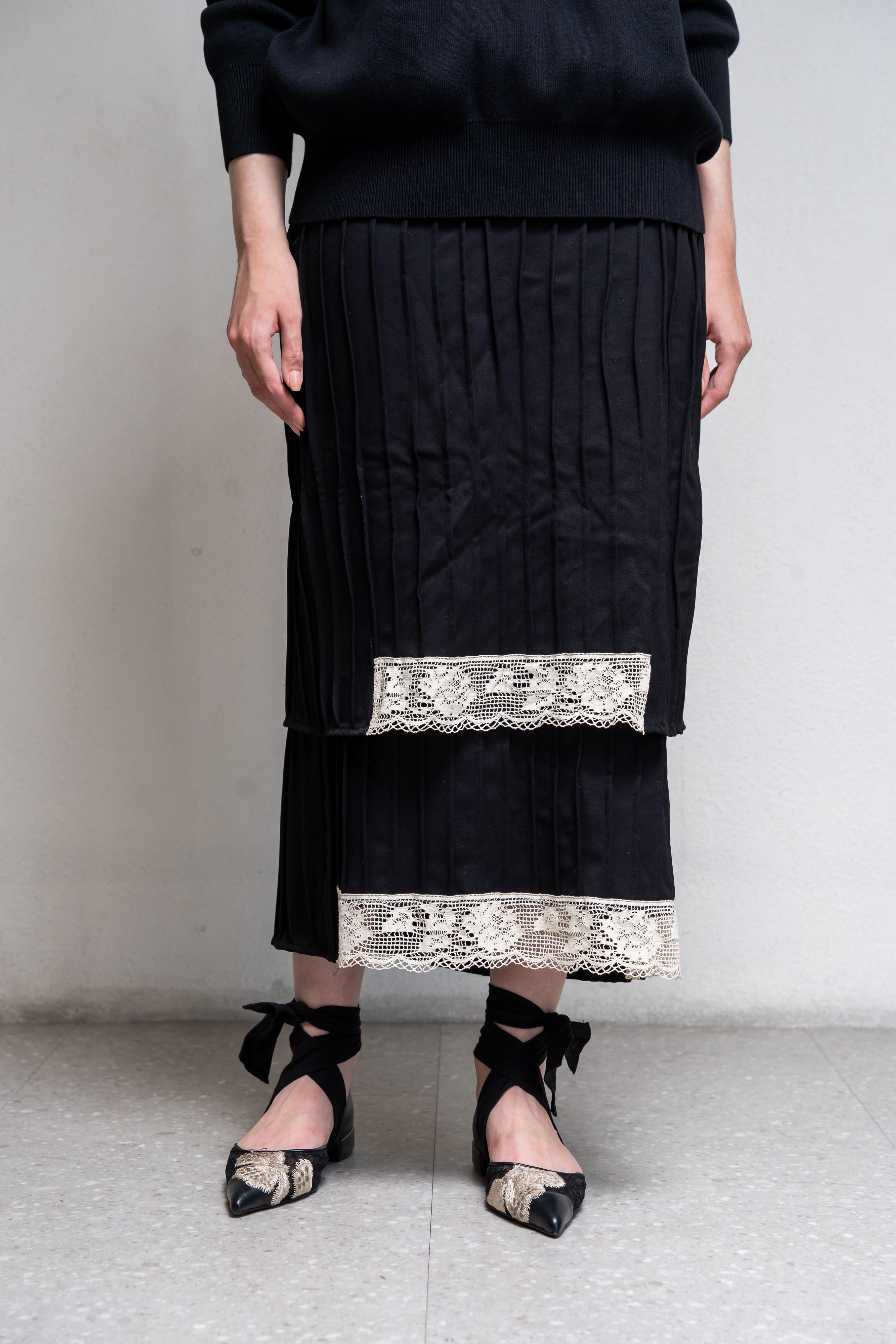 Lace Ruffle Skirt