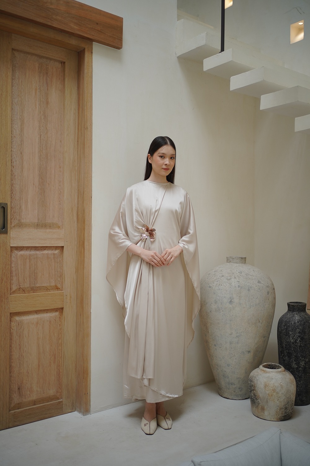 Embroidered Sequin Kaftan