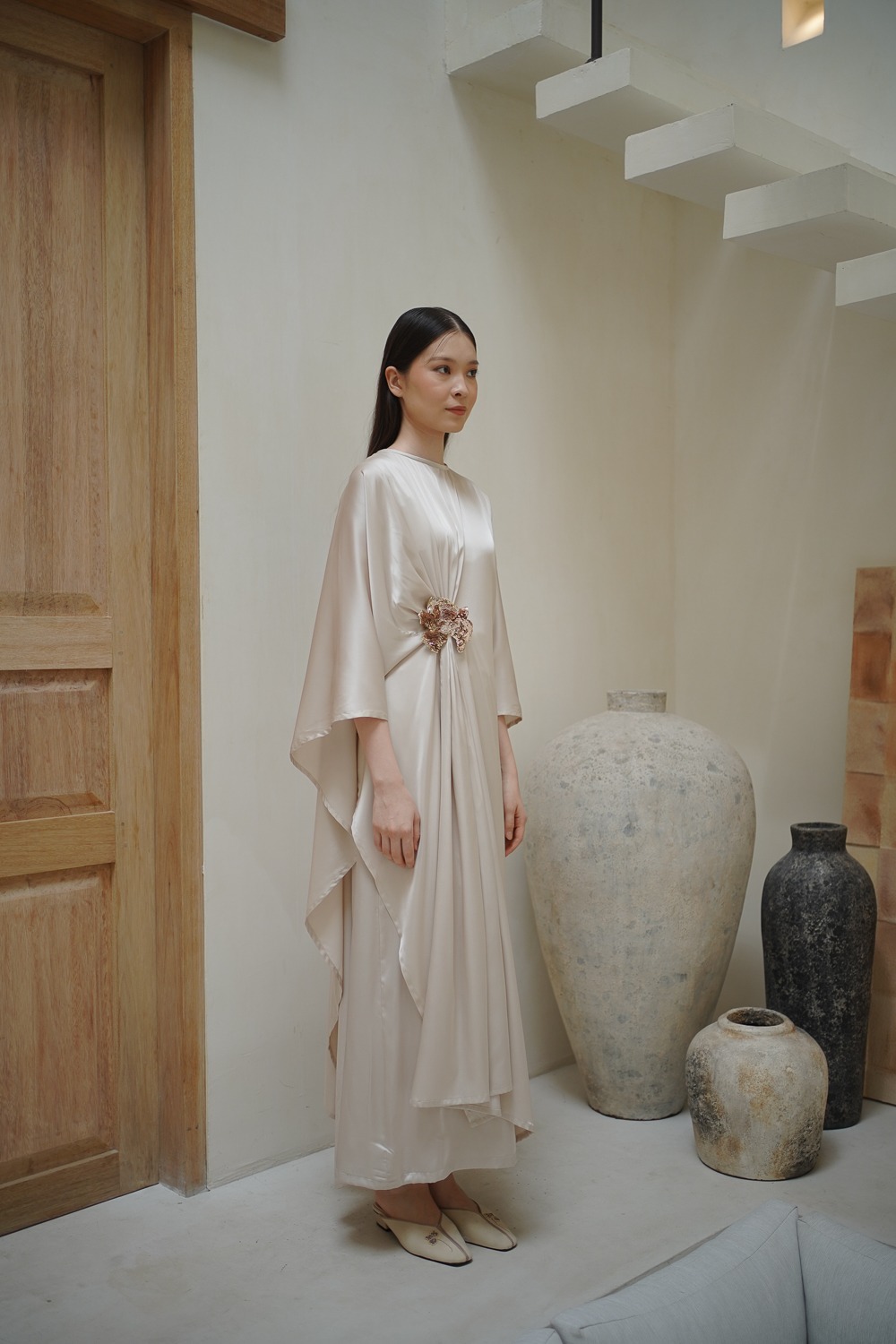 Embroidered Sequin Kaftan