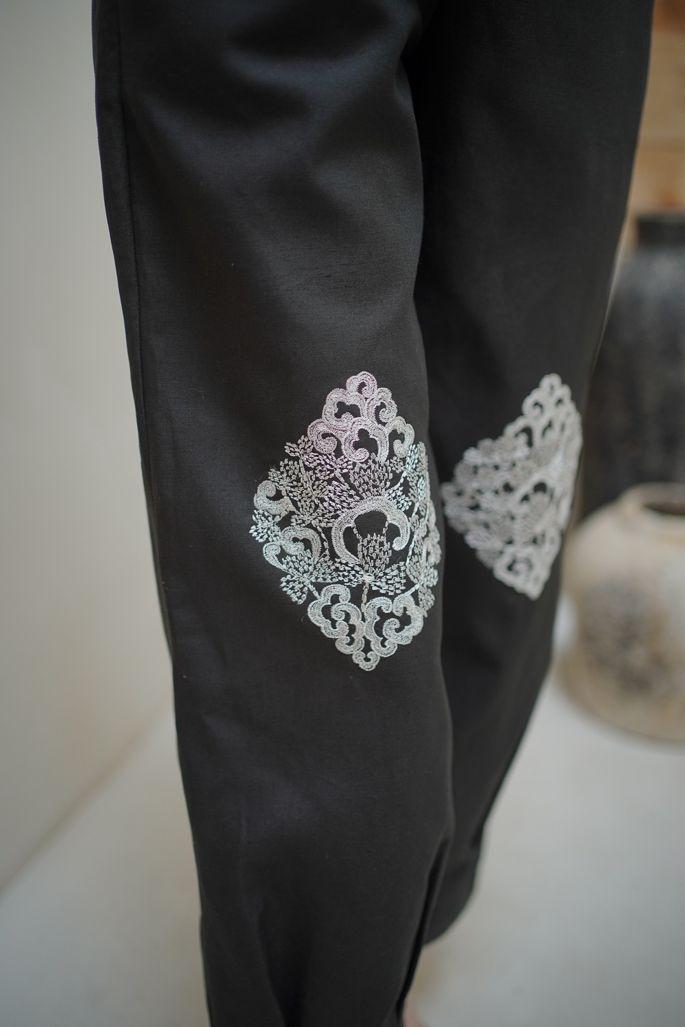 Linen Barrel Pants