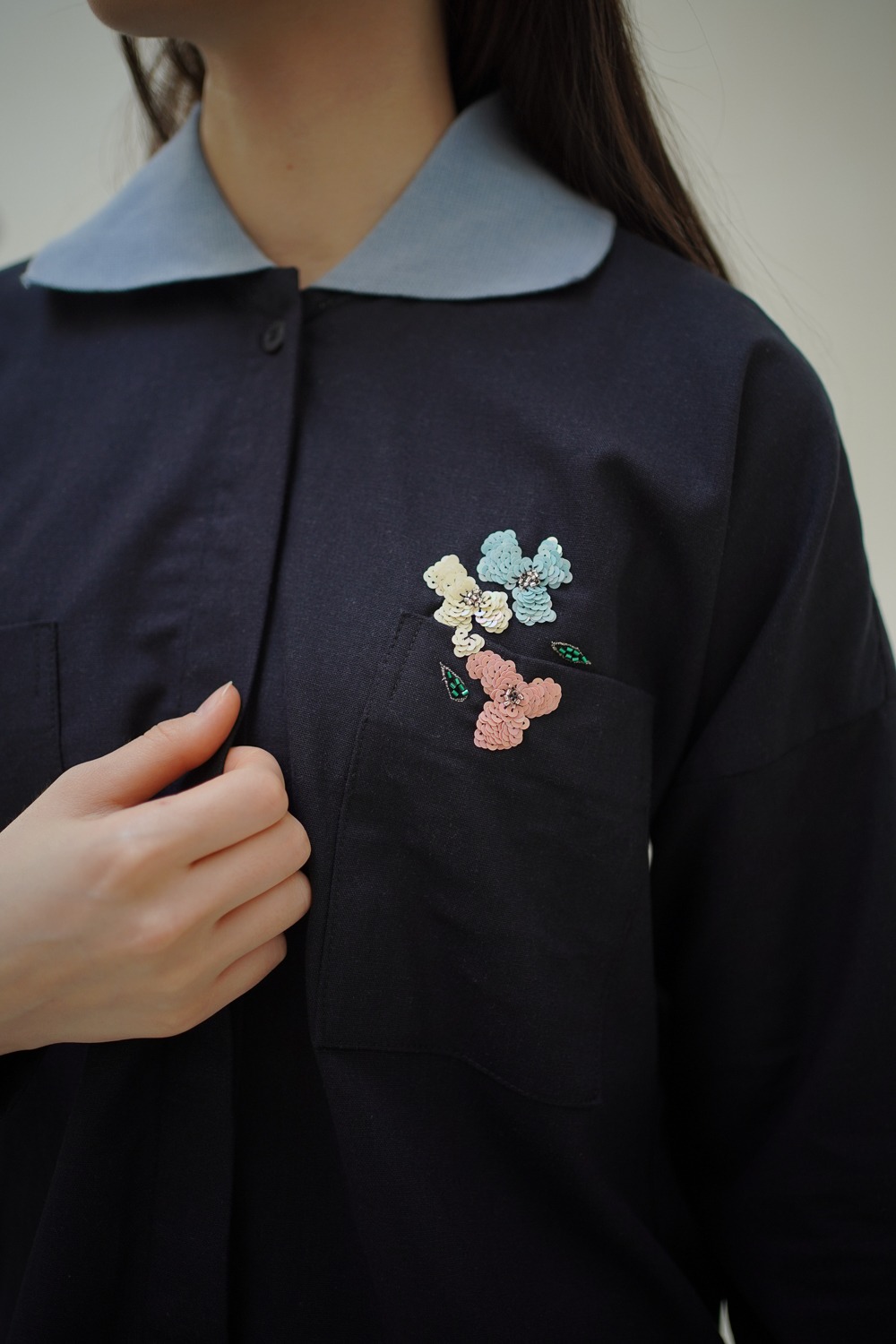 Embellishments Linen Top