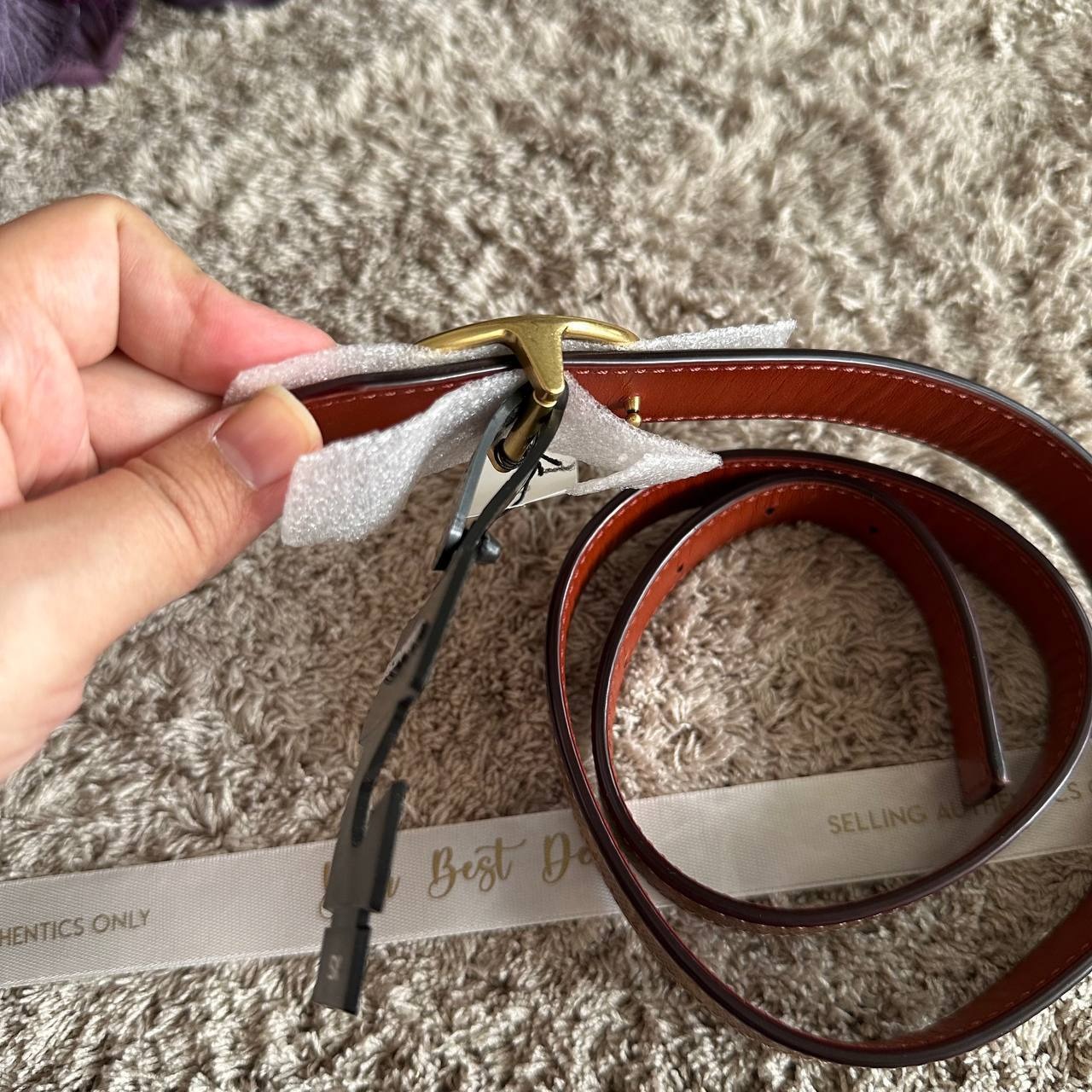 Coach Signature Reversible Belt