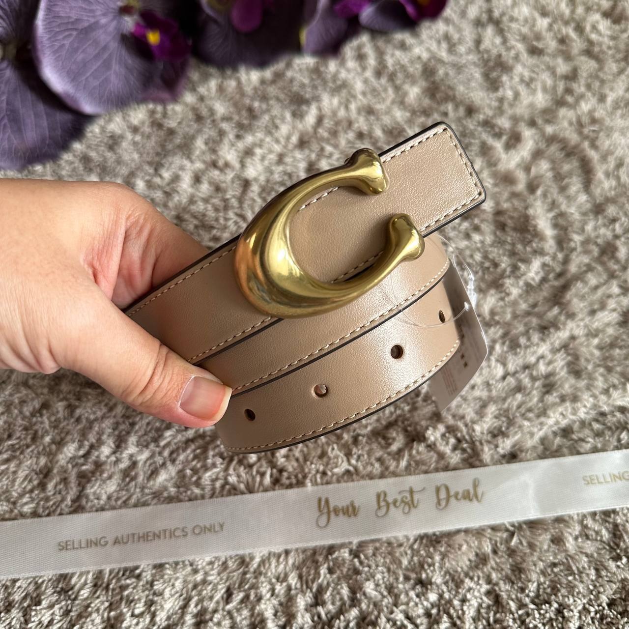 Coach Signature Reversible Belt