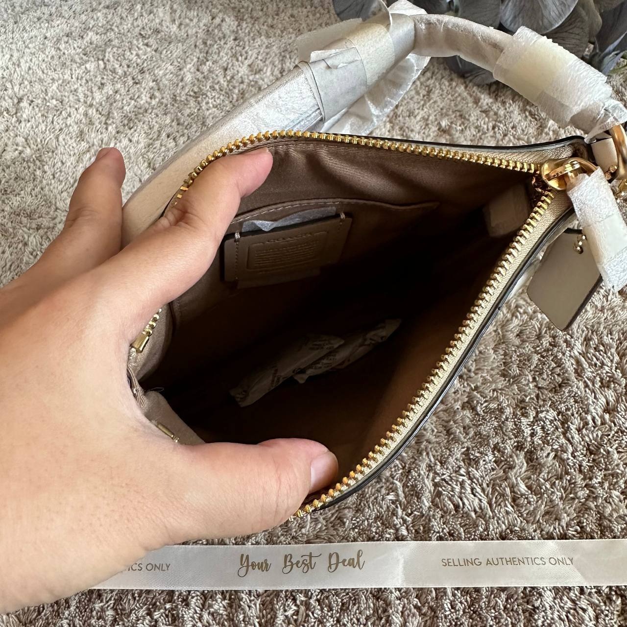Coach Signature Mini Rowan File Bag