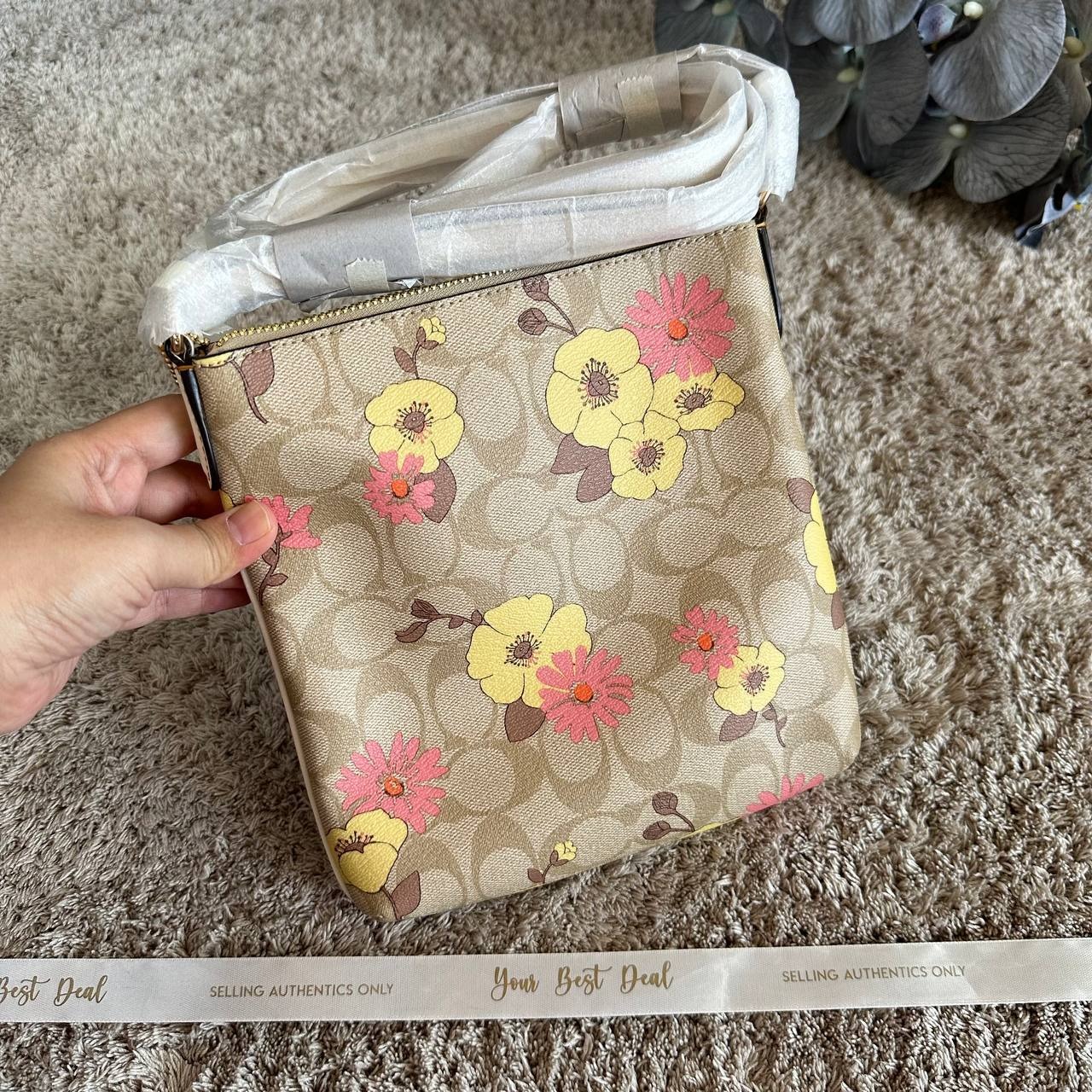 Coach Signature Mini Rowan File Bag