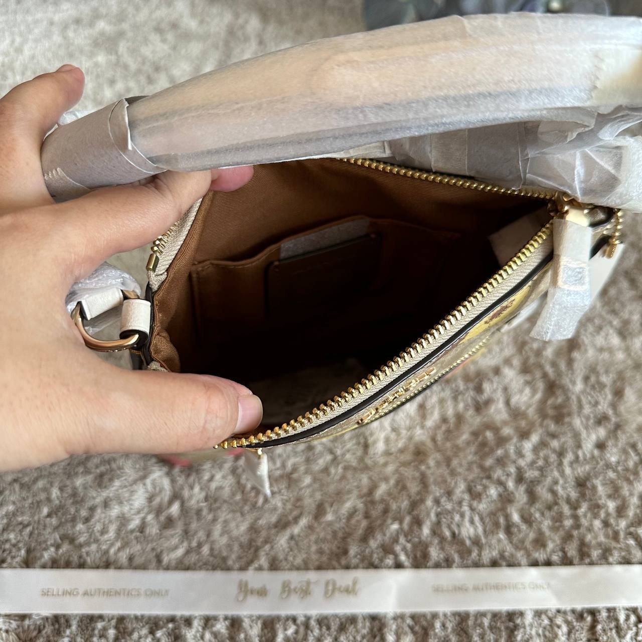 Coach Signature Mini Rowan File Bag