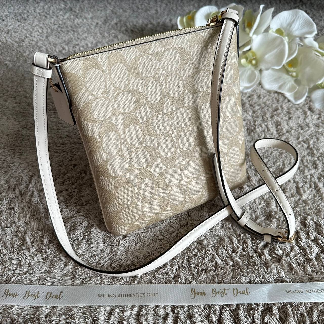 Coach Signature Mini Rowan File Bag
