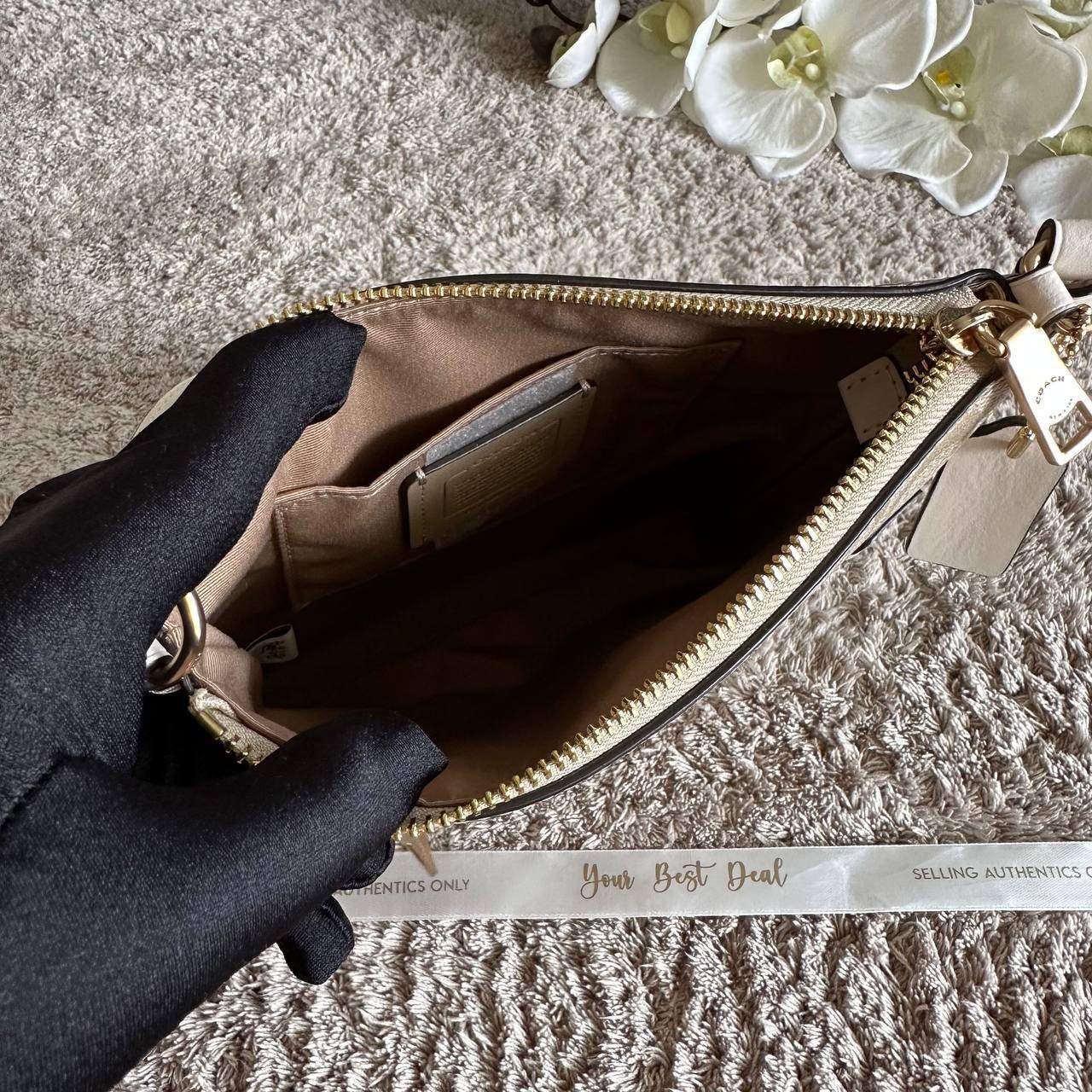 Coach Signature Mini Rowan File Bag