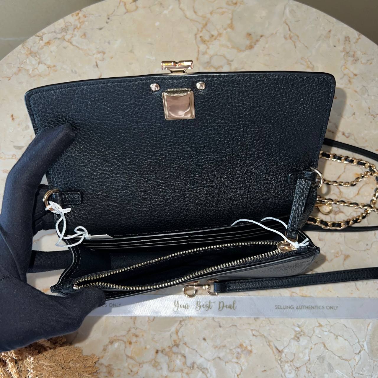 Tory Burch Britten Chain Wallet Wristlet