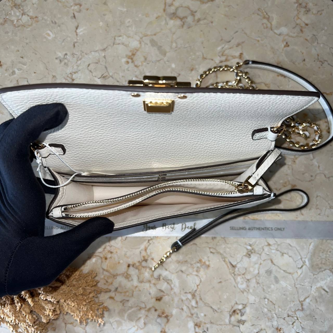 Tory Burch Britten Chain Wallet Wristlet