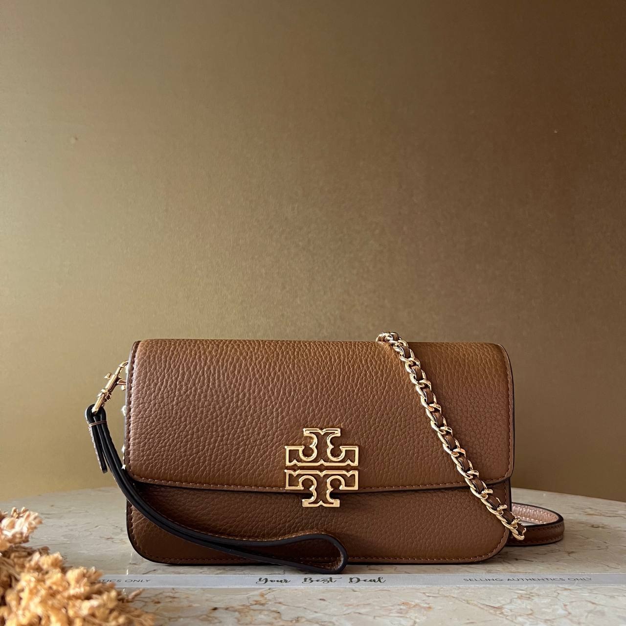 Tory Burch Britten Chain Wallet Wristlet