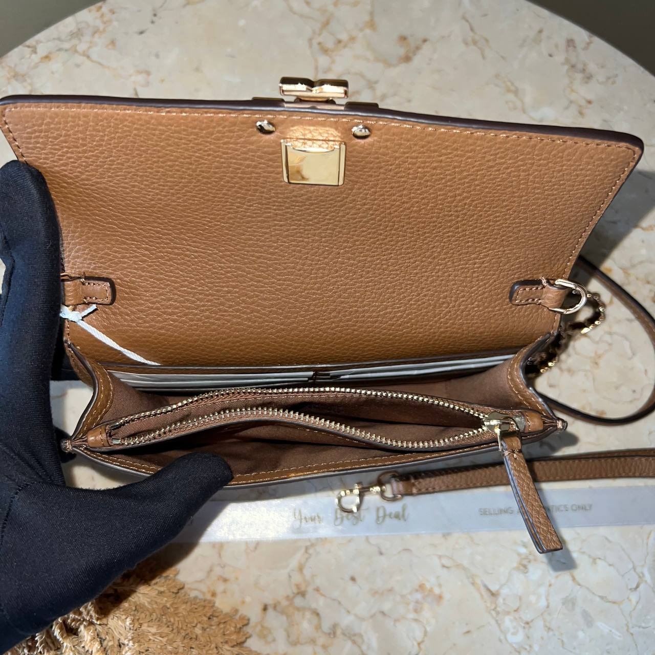 Tory Burch Britten Chain Wallet Wristlet