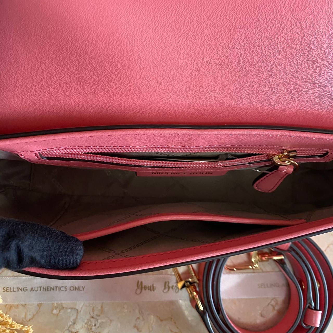 Michael Kors Bradshaw Shoulder Bag Tea Rose