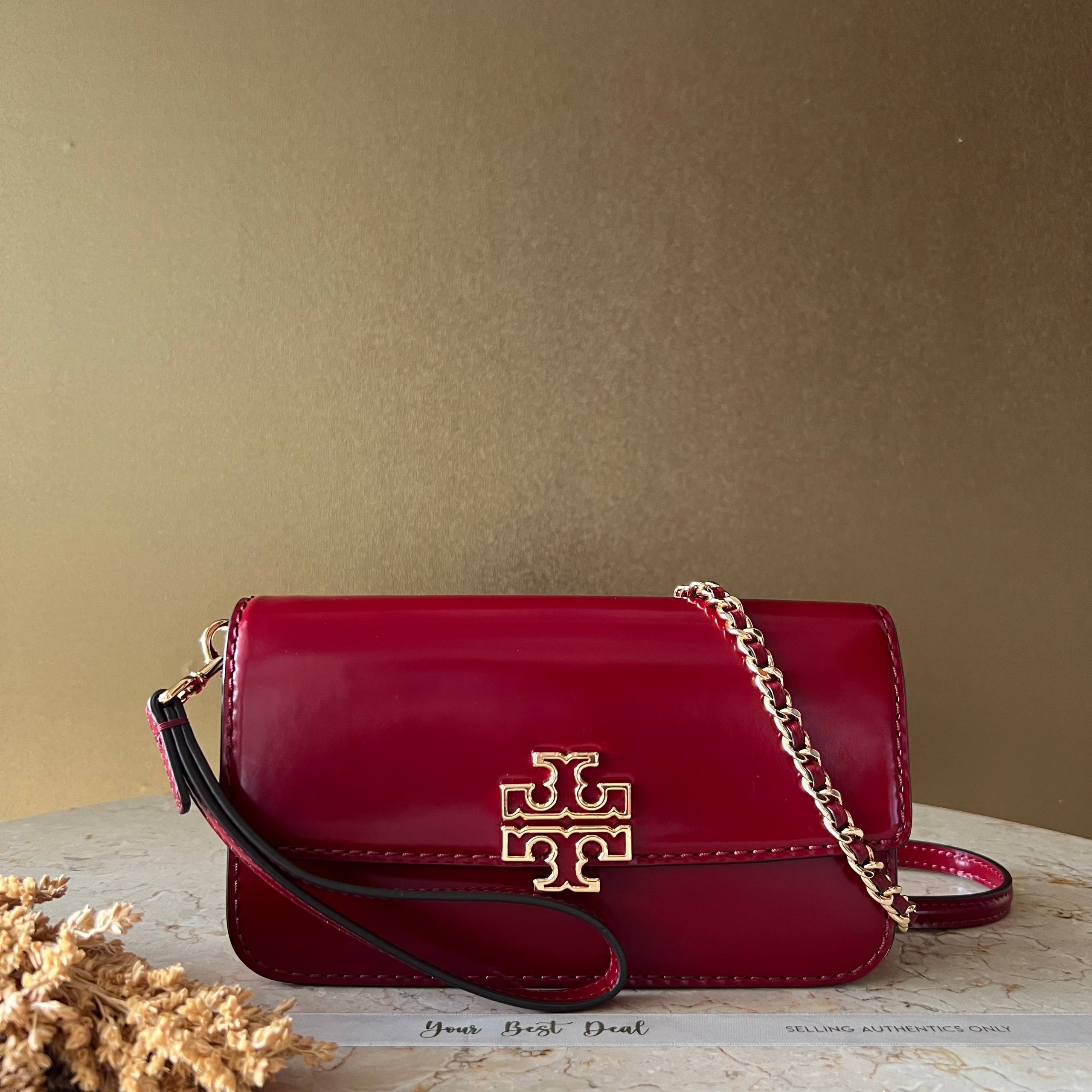 Tory Burch Britten Chain Wallet Wristlet