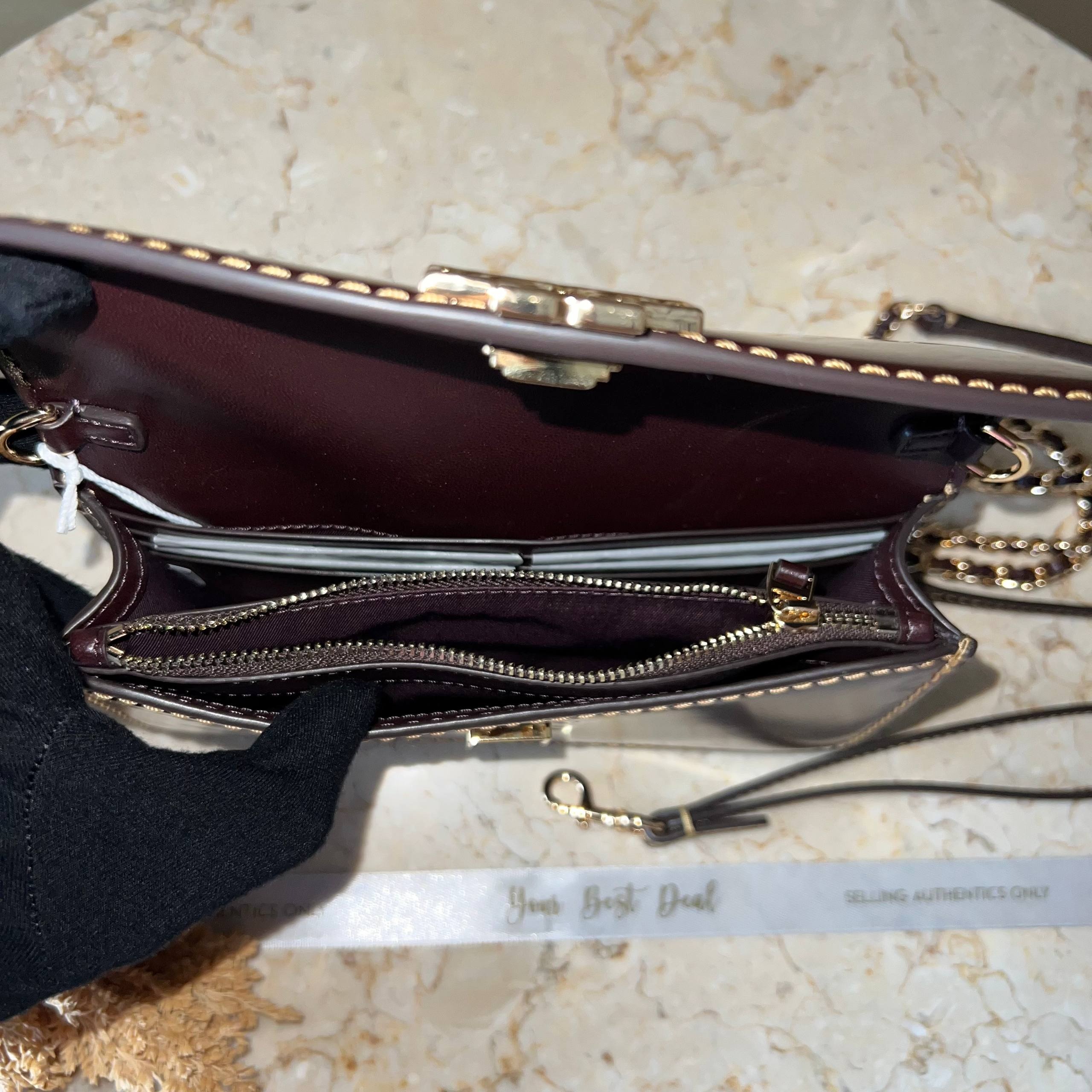Tory Burch Britten Chain Wallet Wristlet
