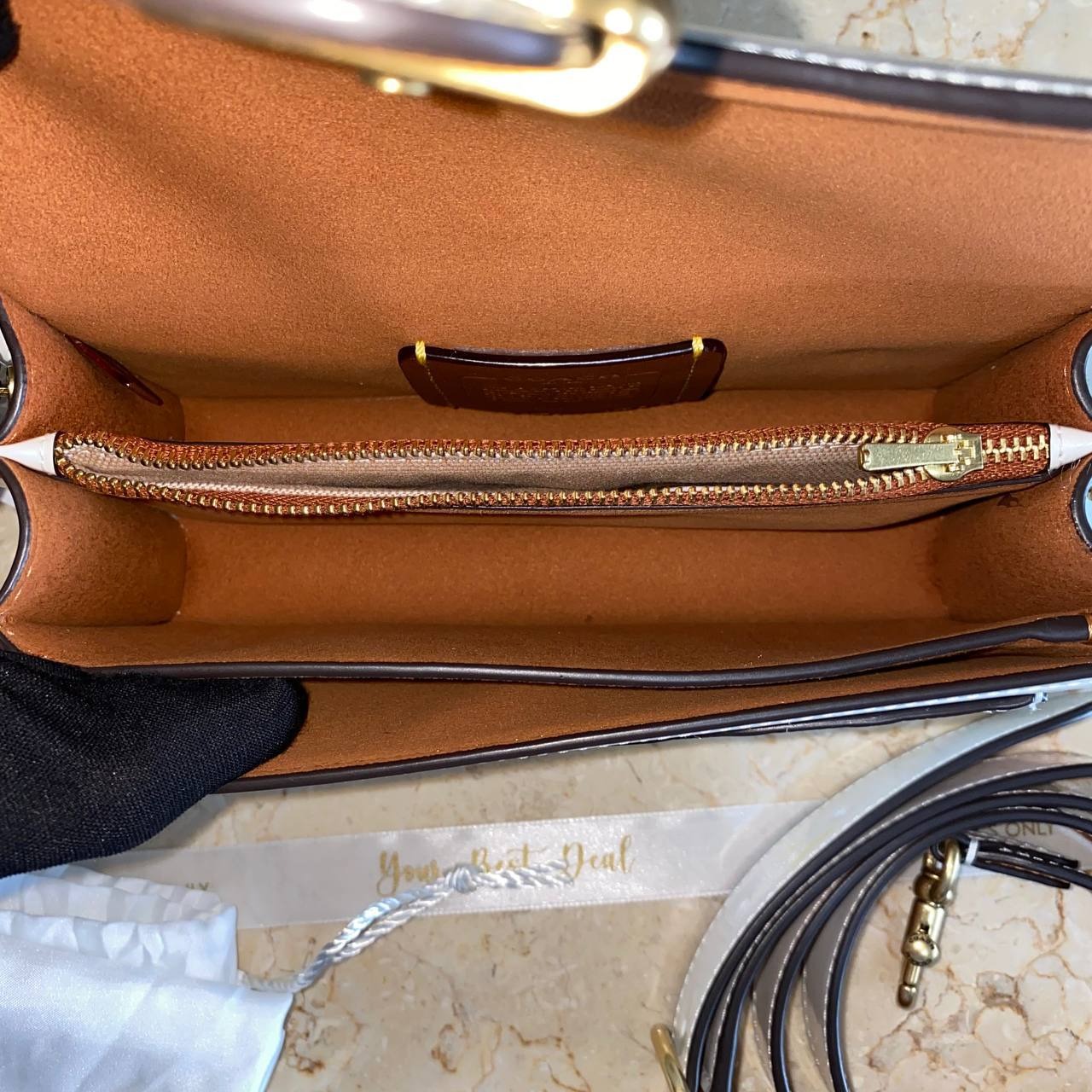 Coach Signature Patent Leather Tabby
