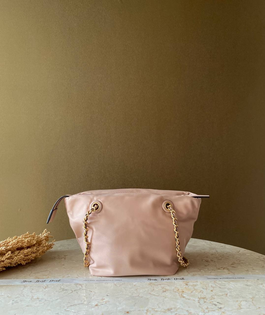 Tory Burch Ella Small Chain Crossbody Pink Sand